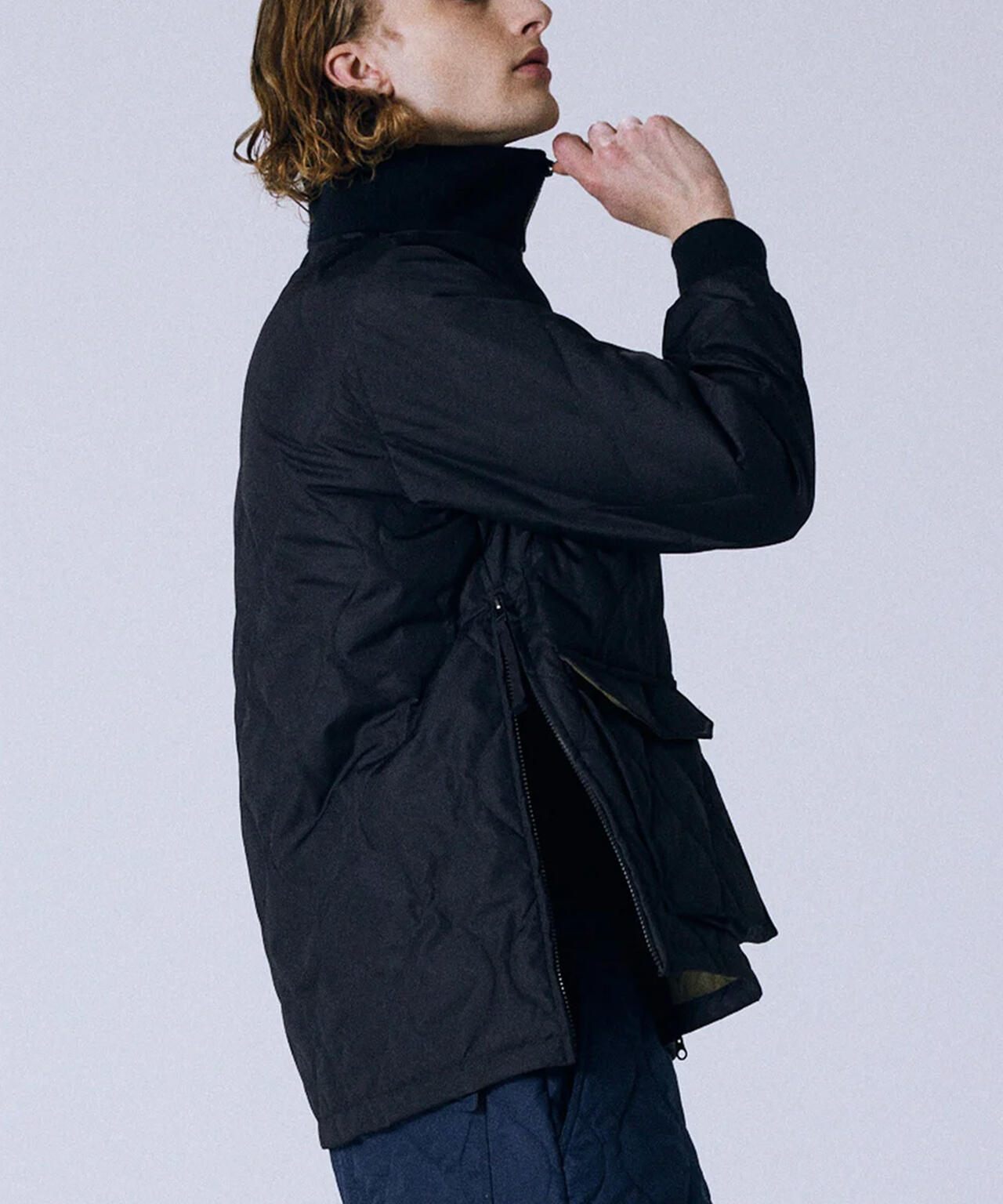 TAION/タイオン/MILITARY LIB HI NECK DOWN JACKET【UNISEX】