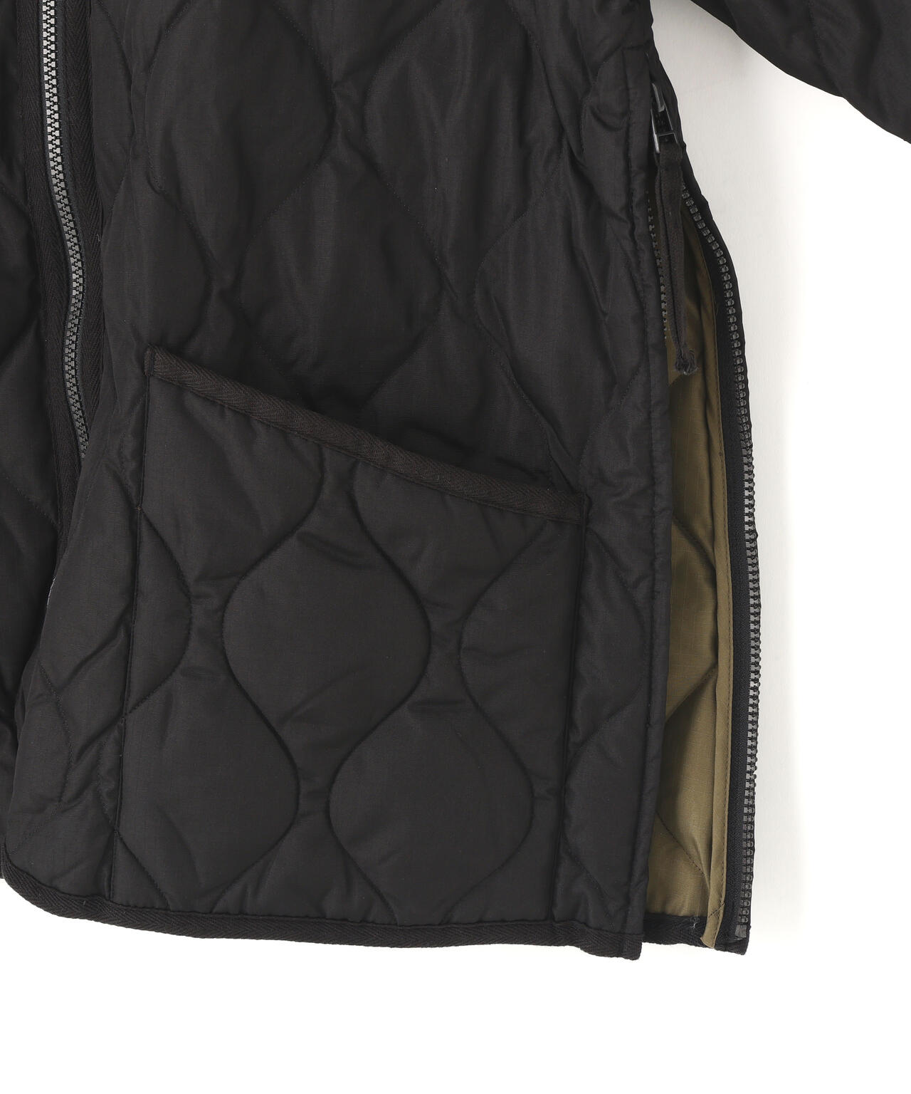 TAION/タイオン/MILITARY W-ZIP V NECK DOWN JACKET【UNISEX】