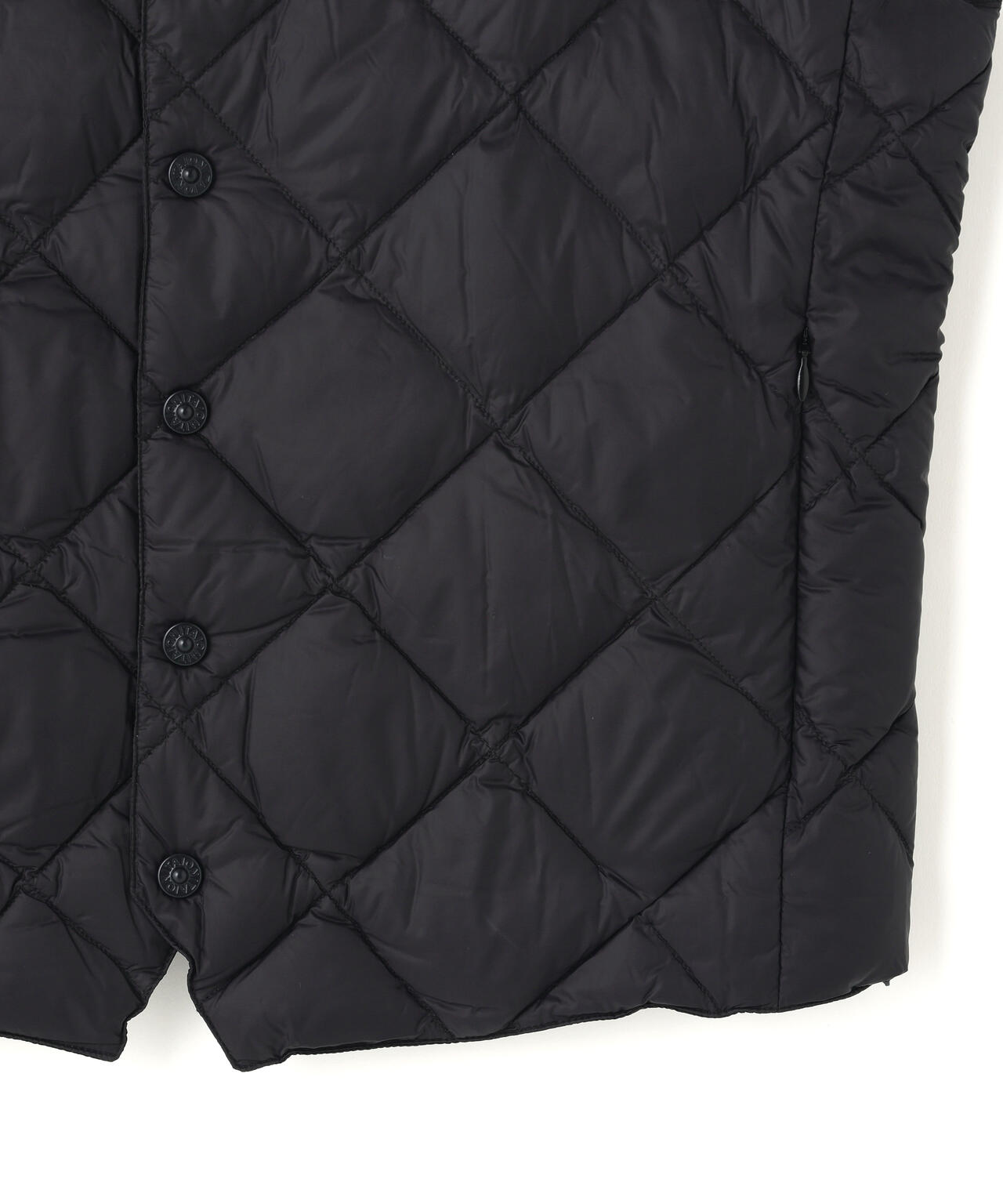 TAION/タイオン/SINGLE SNAP BUTTON DOWN GILET【MEN】