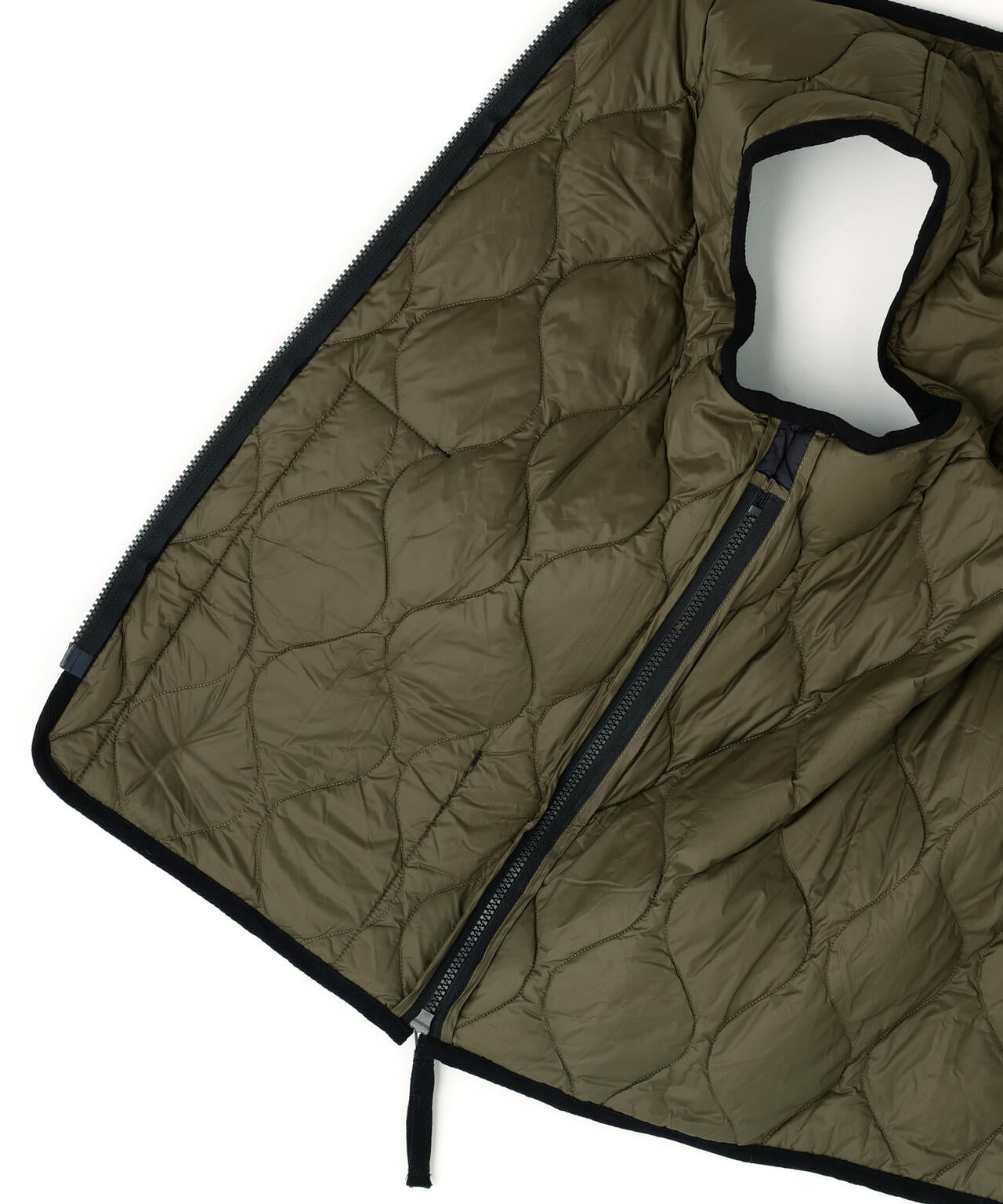 TAION/タイオン/MILITARY V NECK W-ZIP DOWN VEST【WOMEN】