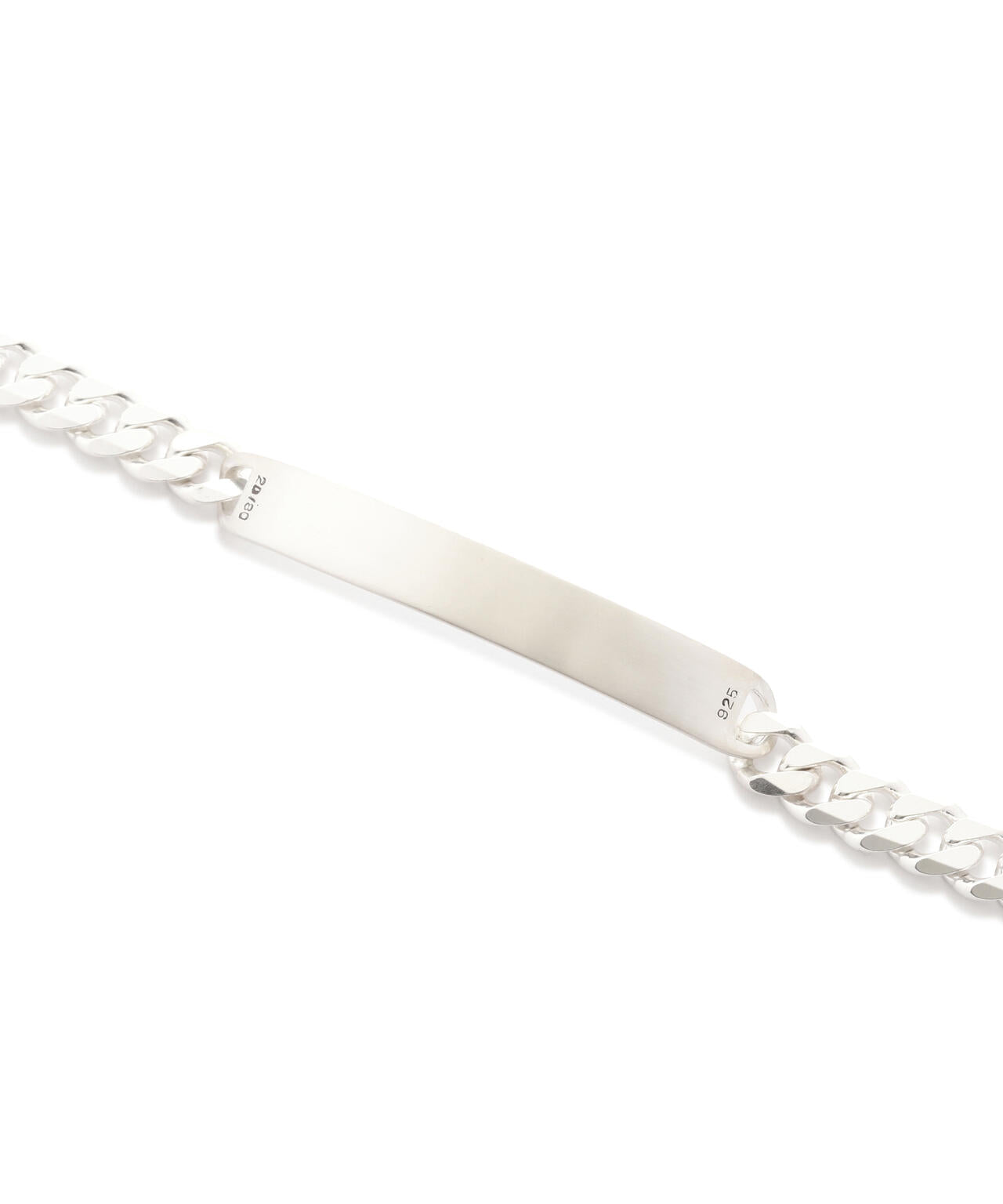 【20/80】トゥエンティーエイティー/STERLING SILVER ID BRACELET 8mm WIDTH