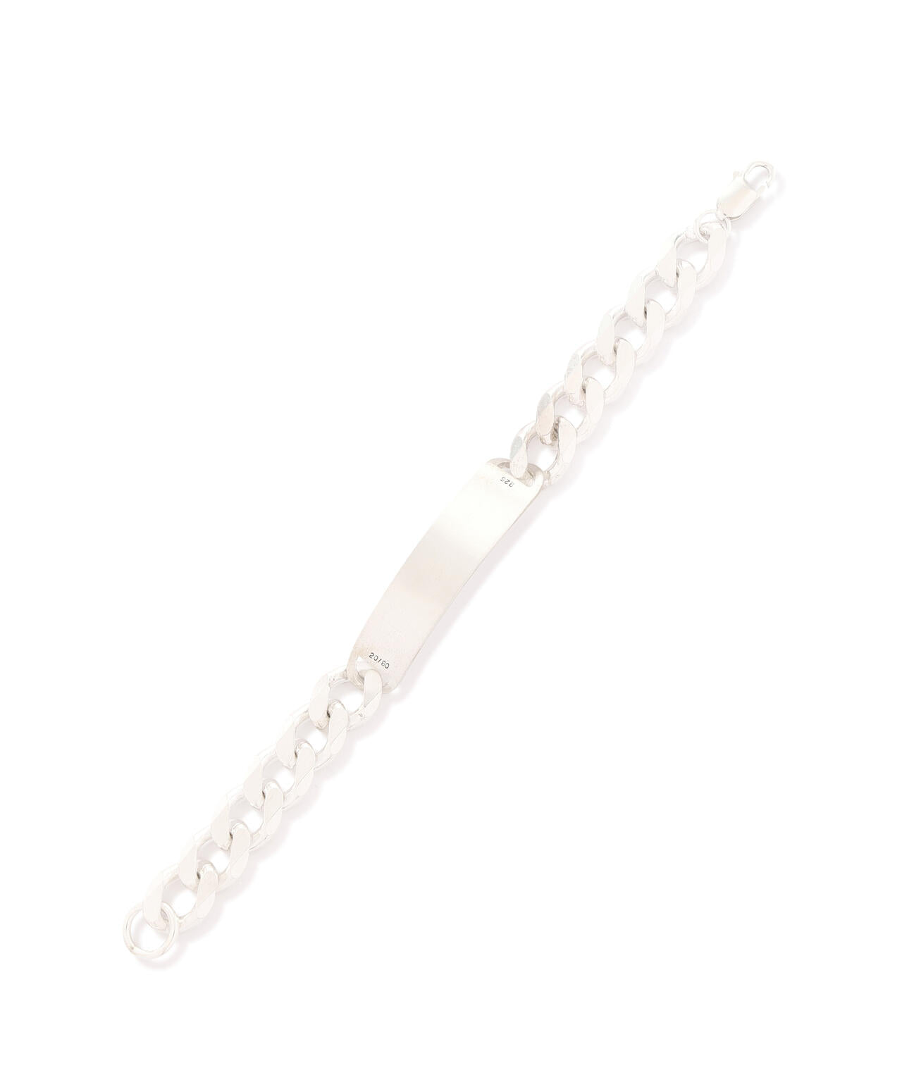 【20/80】トゥエンティーエイティー/STERLING SILVER ID BRACELET 13mm WIDTH