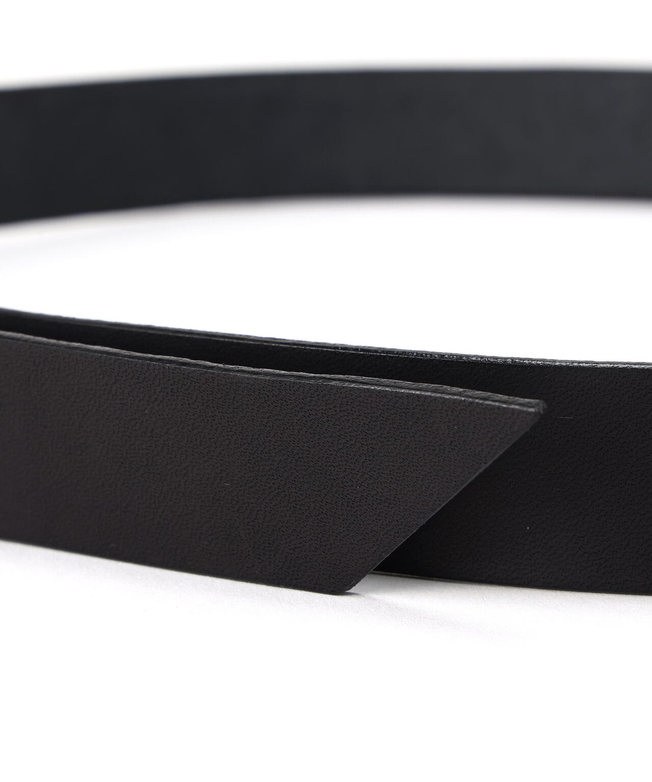 【20/80】トゥエンティーエイティー/ TOCHIGI LEATHER TAPE BELT WITH BRASS NARROW BUCKL