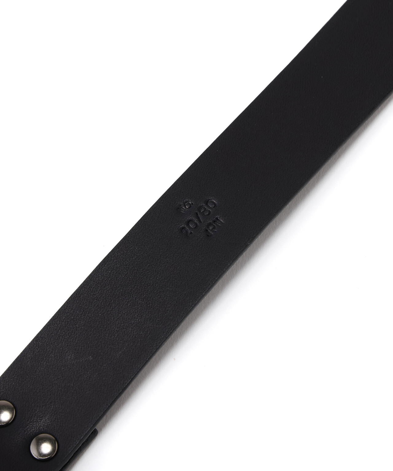 【20/80】トゥエンティーエイティー/ TOCHIGI LEATHER TAPE BELT WITH BRASS NARROW BUCKL