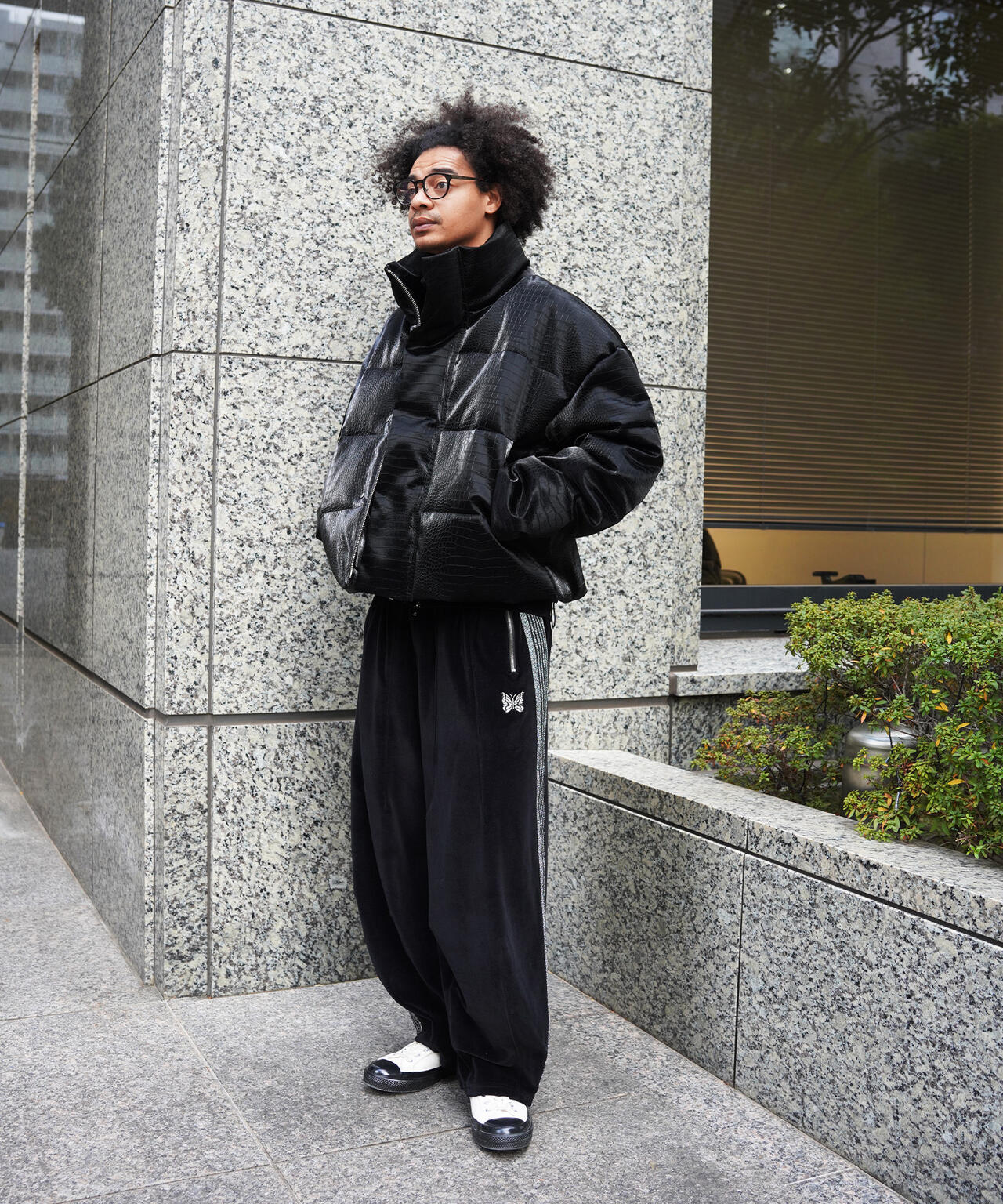 NEEDLES/ニードルズ/【LHP EXCLUSIVE】H.D.TRACK PANT - C/PE VELOUR（BLACK）