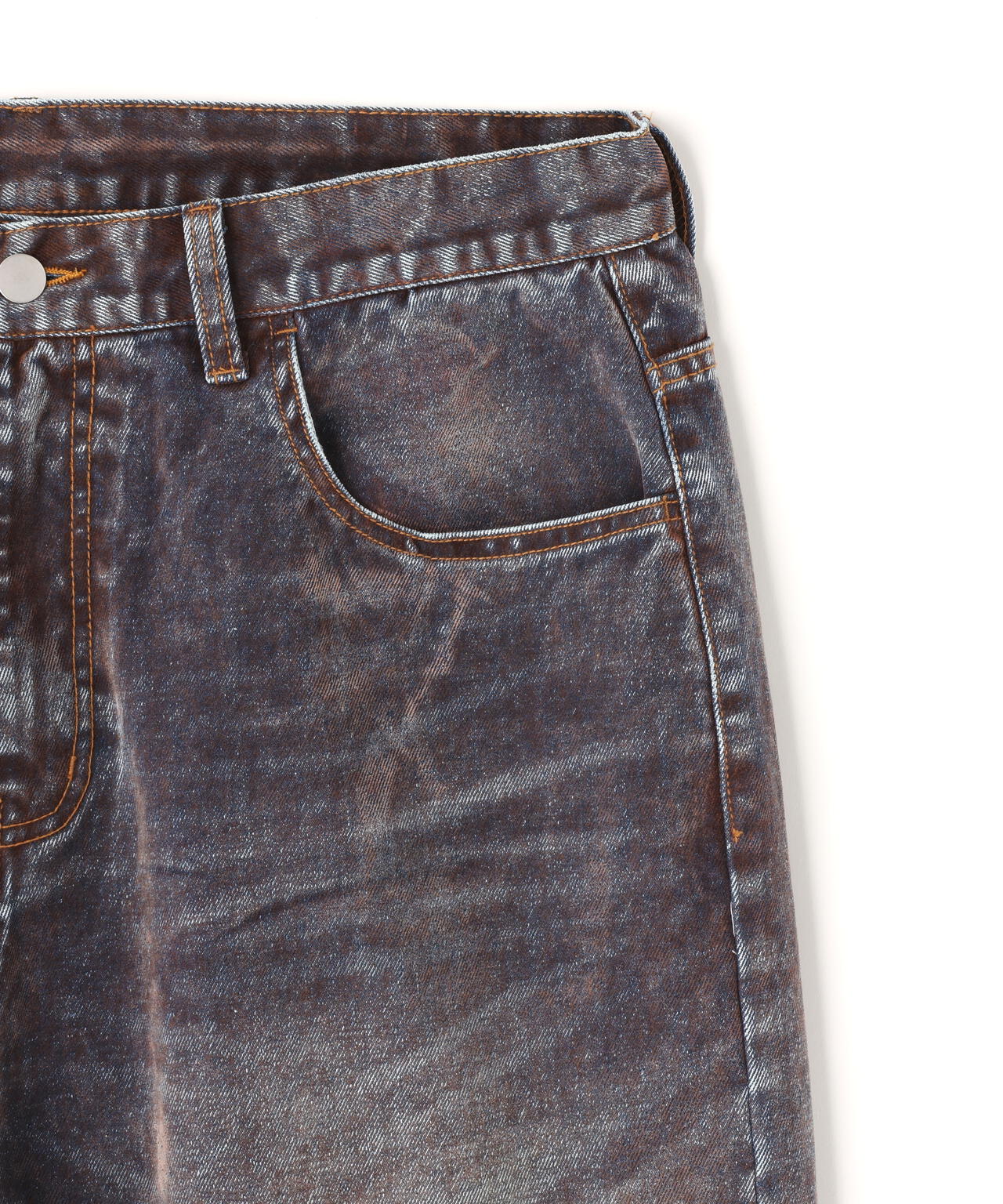 WHITELAND/ホワイトランド/FLOCKY WIDE DENIM PANTS