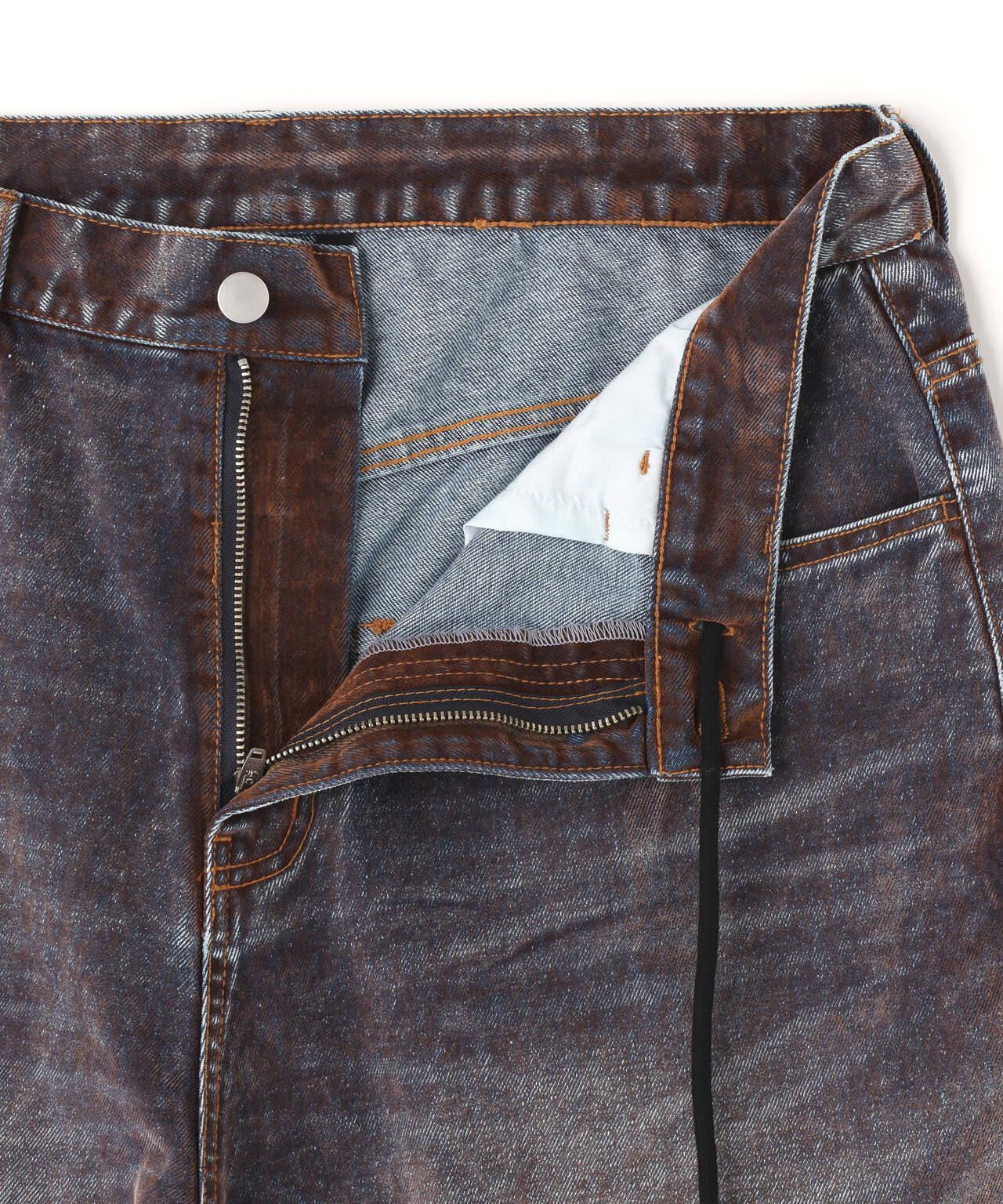 WHITELAND/ホワイトランド/FLOCKY WIDE DENIM PANTS