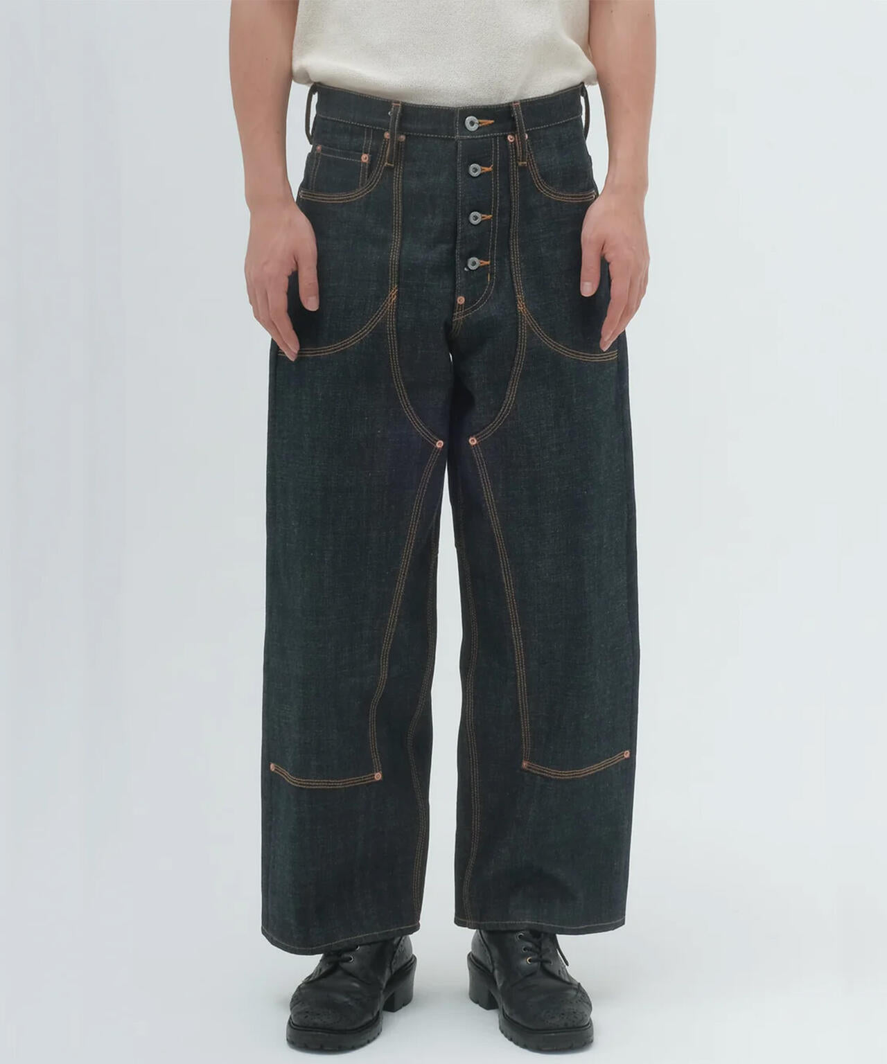 SUGARHILL/シュガーヒル/CLASSIC DOUBLE KNEE DENIM PANTS