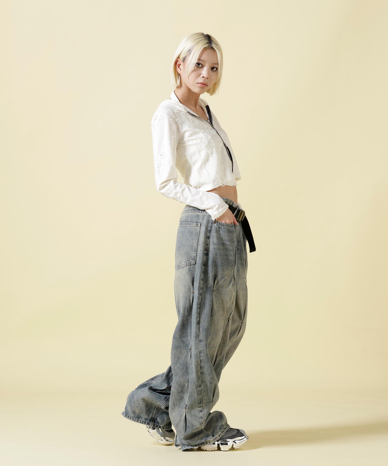 SIS/エスアイエス/Rivet Denim Pants