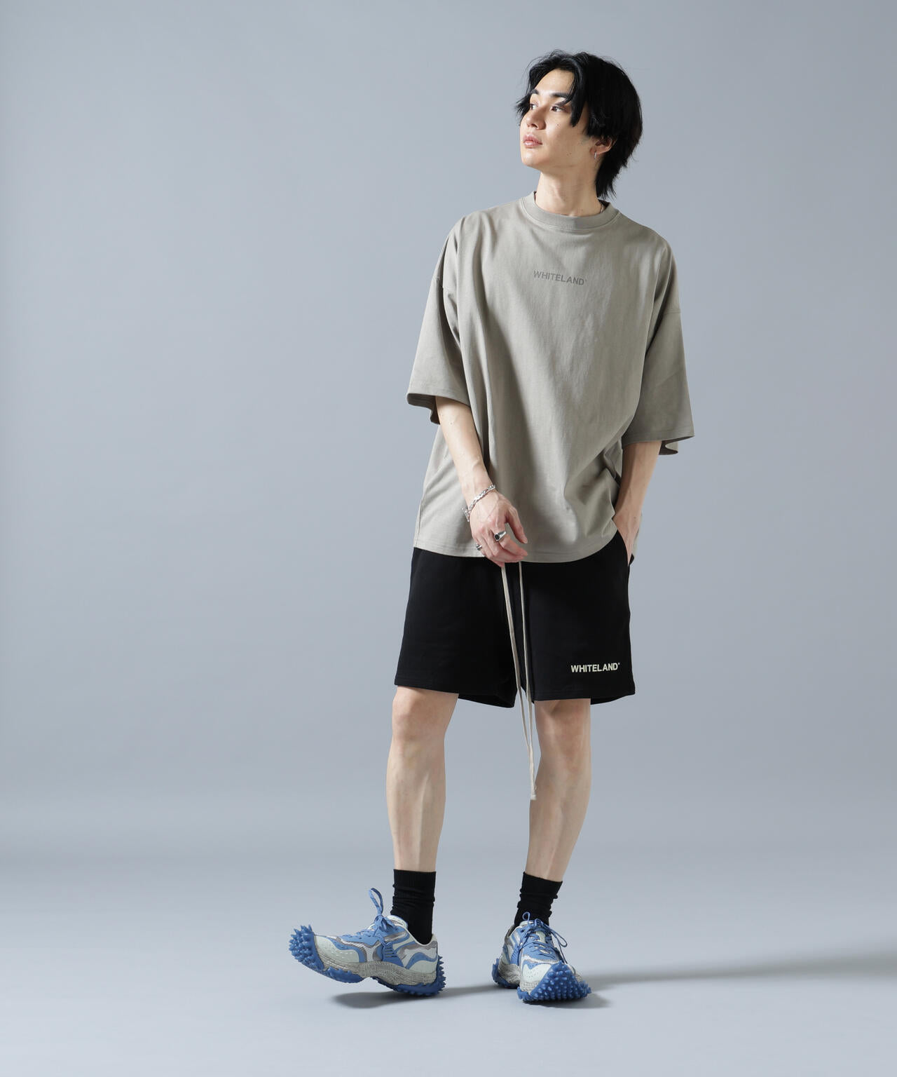 【WEB&DEPOT限定】WHITELAND/ホワイトランド/LOGO SWEAT SHORTS
