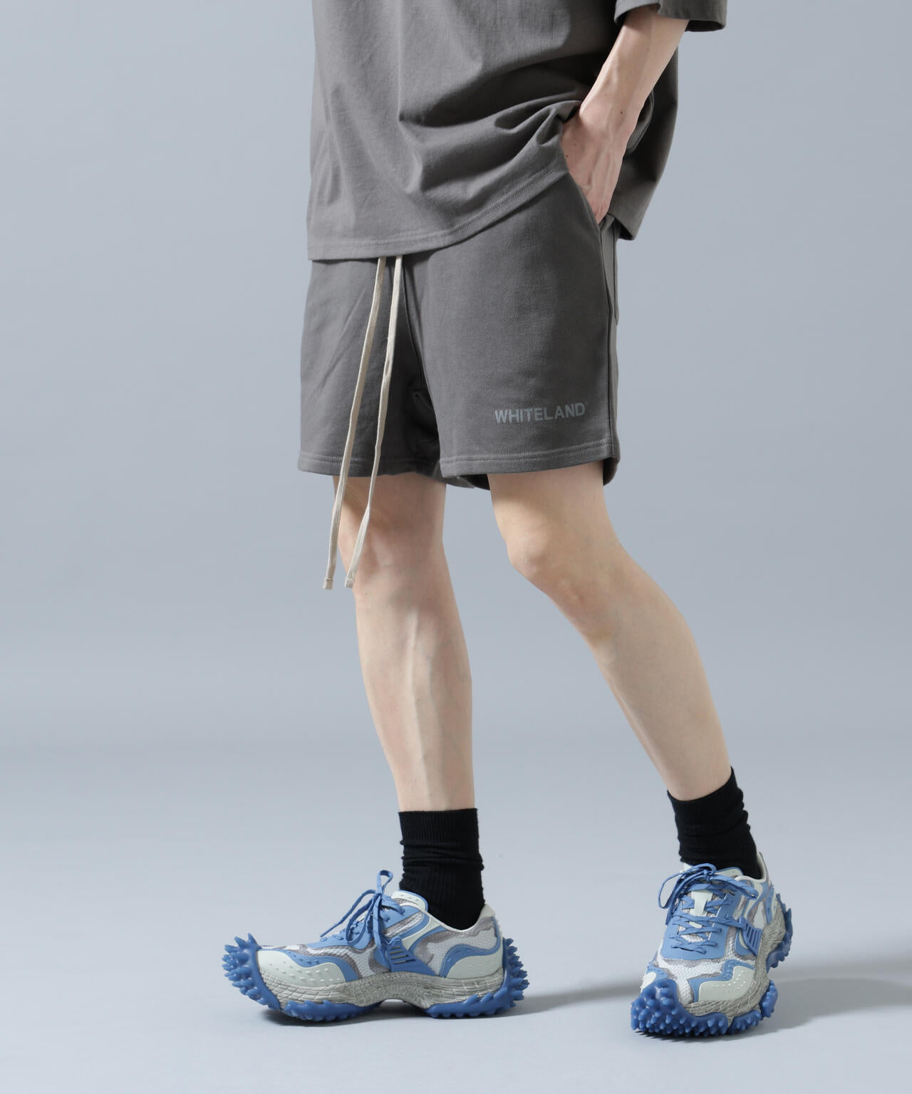 【WEB&DEPOT限定】WHITELAND/ホワイトランド/LOGO SWEAT SHORTS