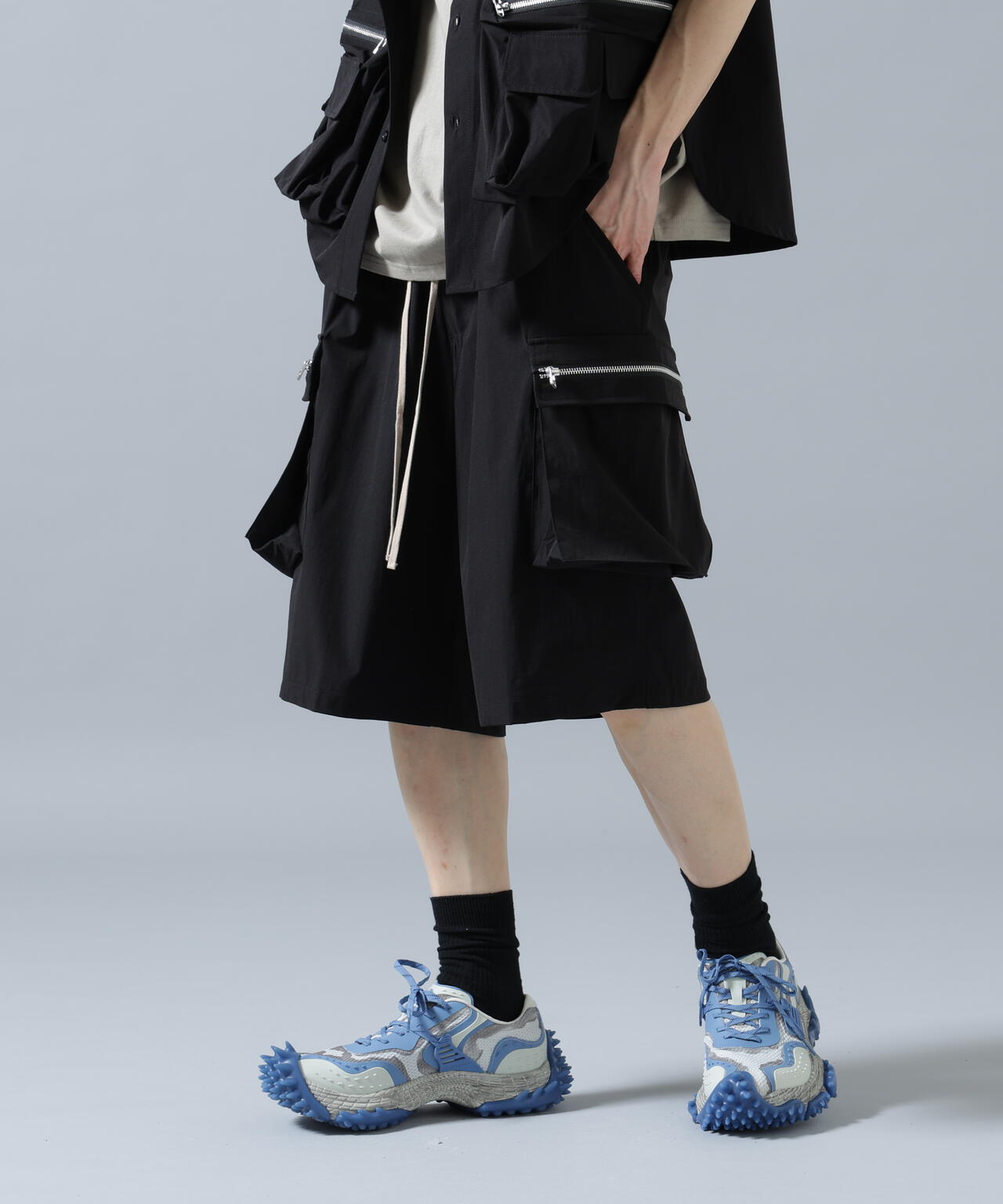 【WEB&DEPOT限定】DankeSchon/ダンケシェーン/PTWILL ZIP CARGO SHORTS