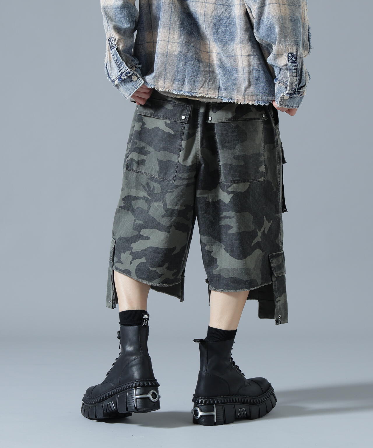 DankeSchon/ダンケシェーン/RIPSTOP W-CARGO SHORTS