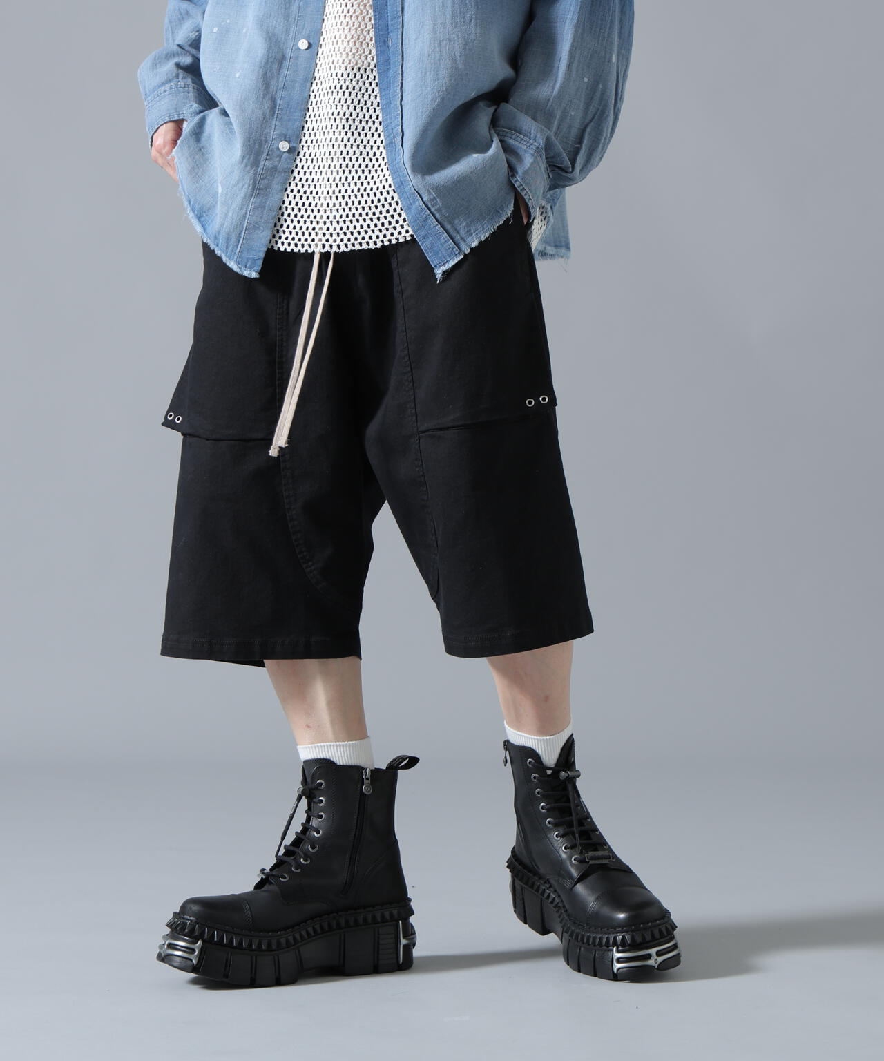 DankeSchon/ダンケシェーン/TCBLK SARROEL SHORTS