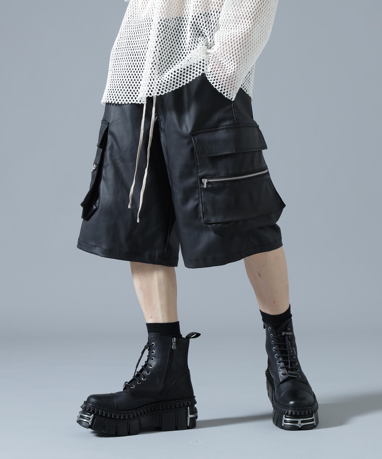 DankeSchon/ダンケシェーン/COATING CARGO SHORTS