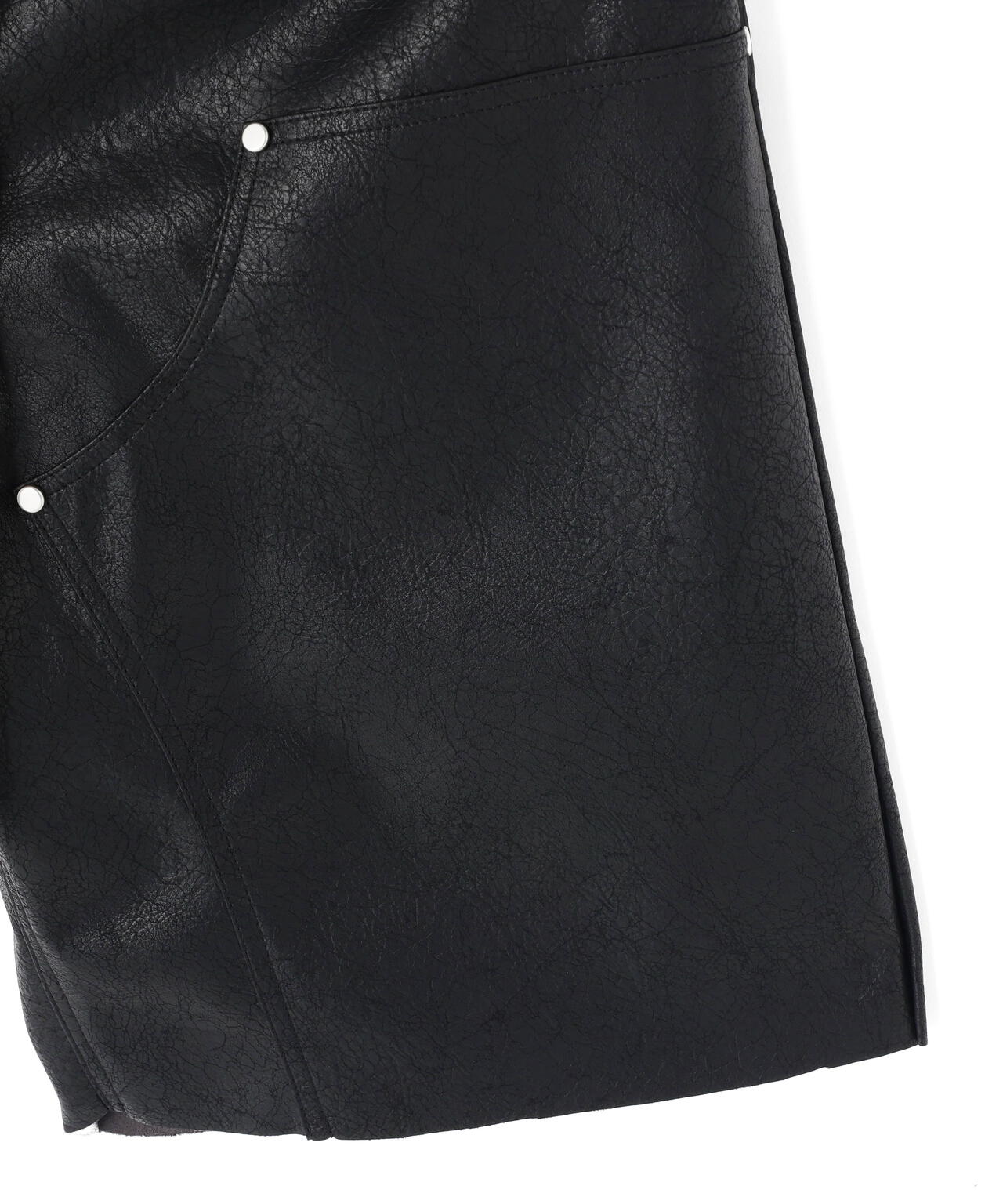 DankeSchon/ダンケシェーン/PULEATHER W-KNEE SHORTS