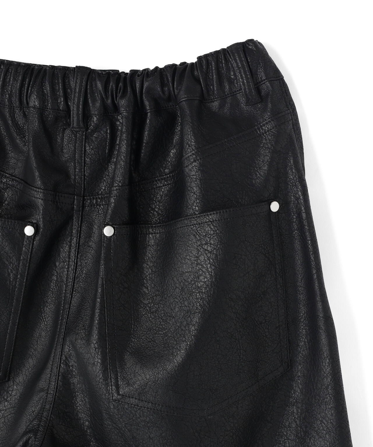 DankeSchon/ダンケシェーン/PULEATHER W-KNEE SHORTS