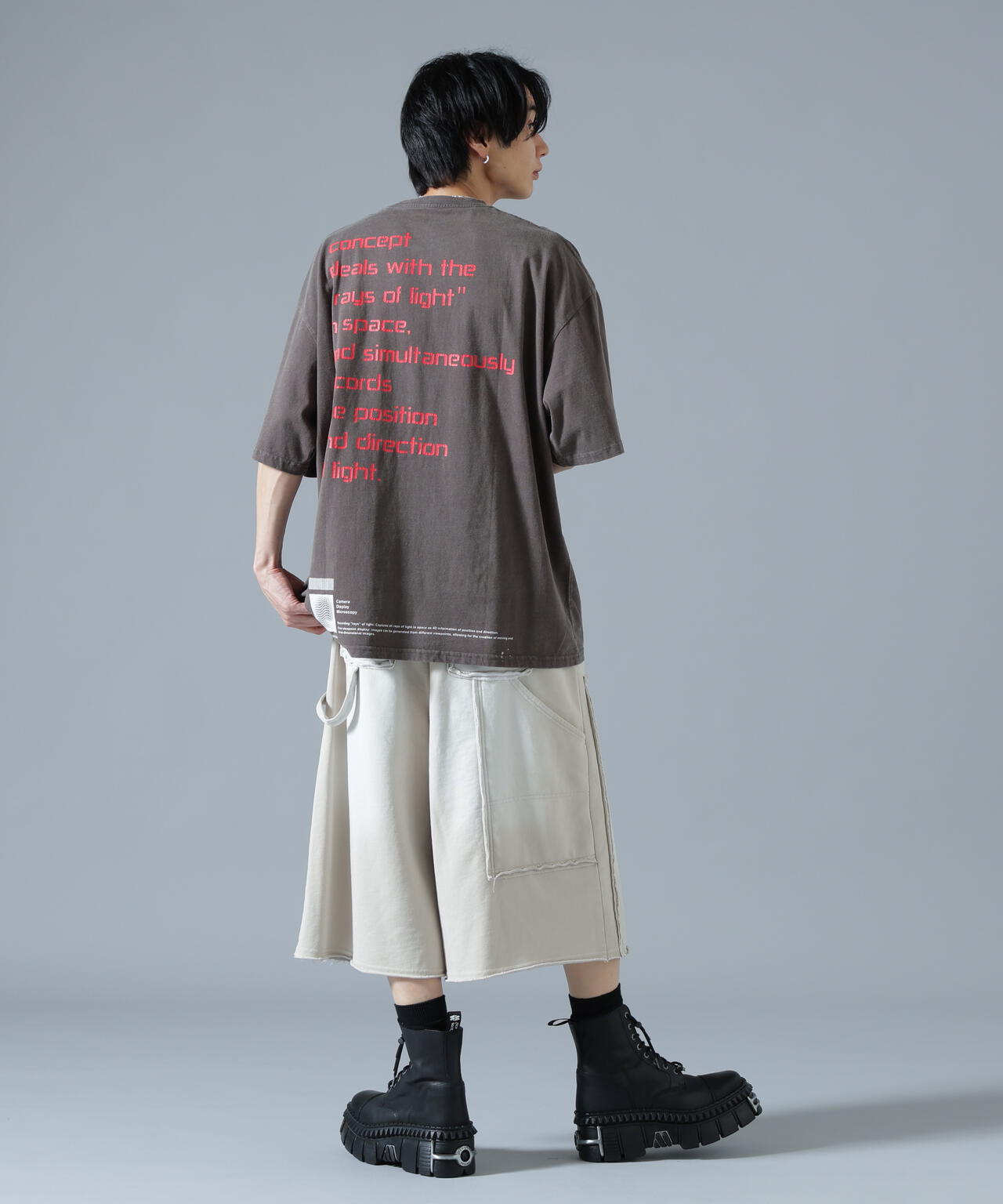 DankeSchon/ダンケシェーン/SULFUR SWEAT W-KNEE SHORTS