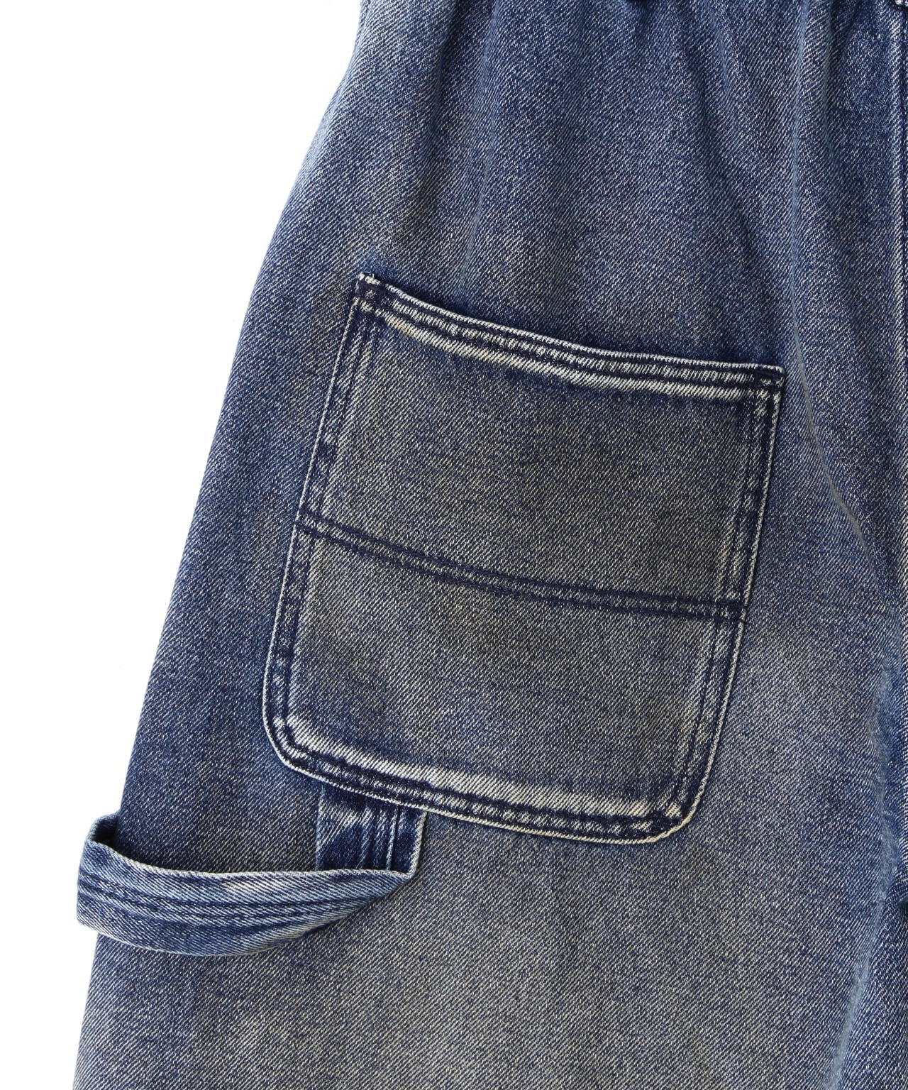 DankeSchon/ダンケシェーン/STUDS W-KNEE SHORTS DENIM