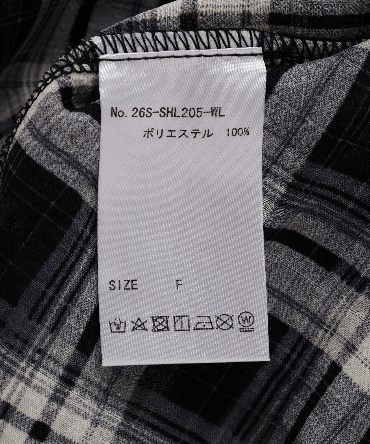 WHITELAND/ホワイトランド/CHIFFON CHECK SHIRTS