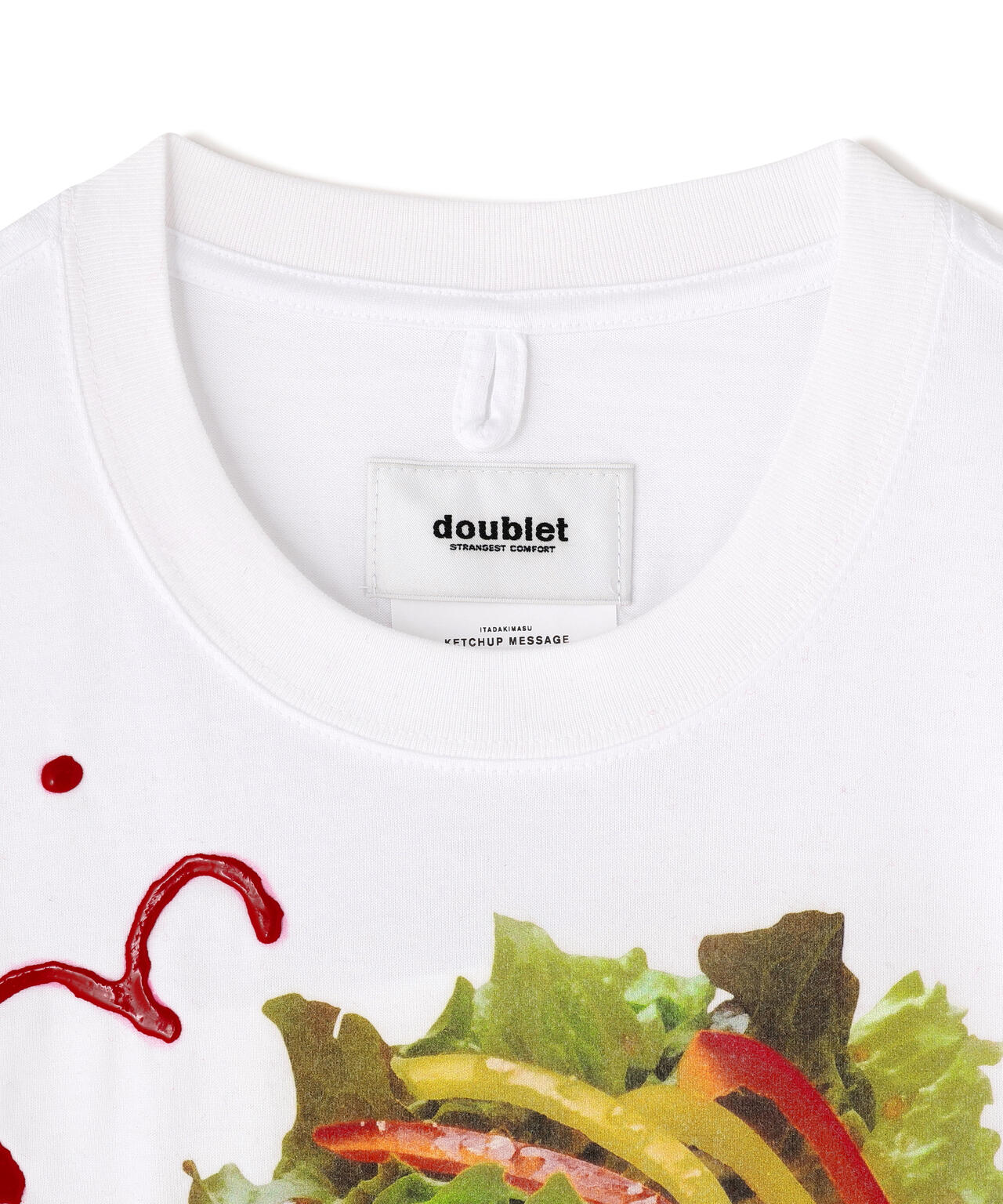 doublet/ダブレット/KETCHUP MESSAGE OMURICE T-SHIRT