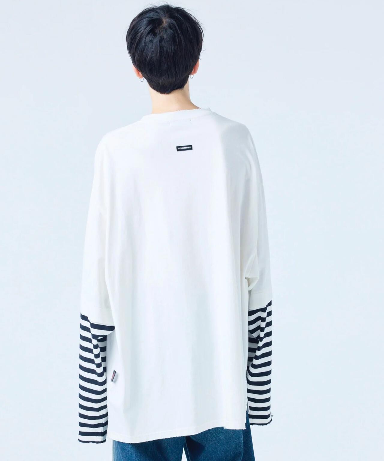 littlesunnybite/×stranger things graphic fake layered long tee