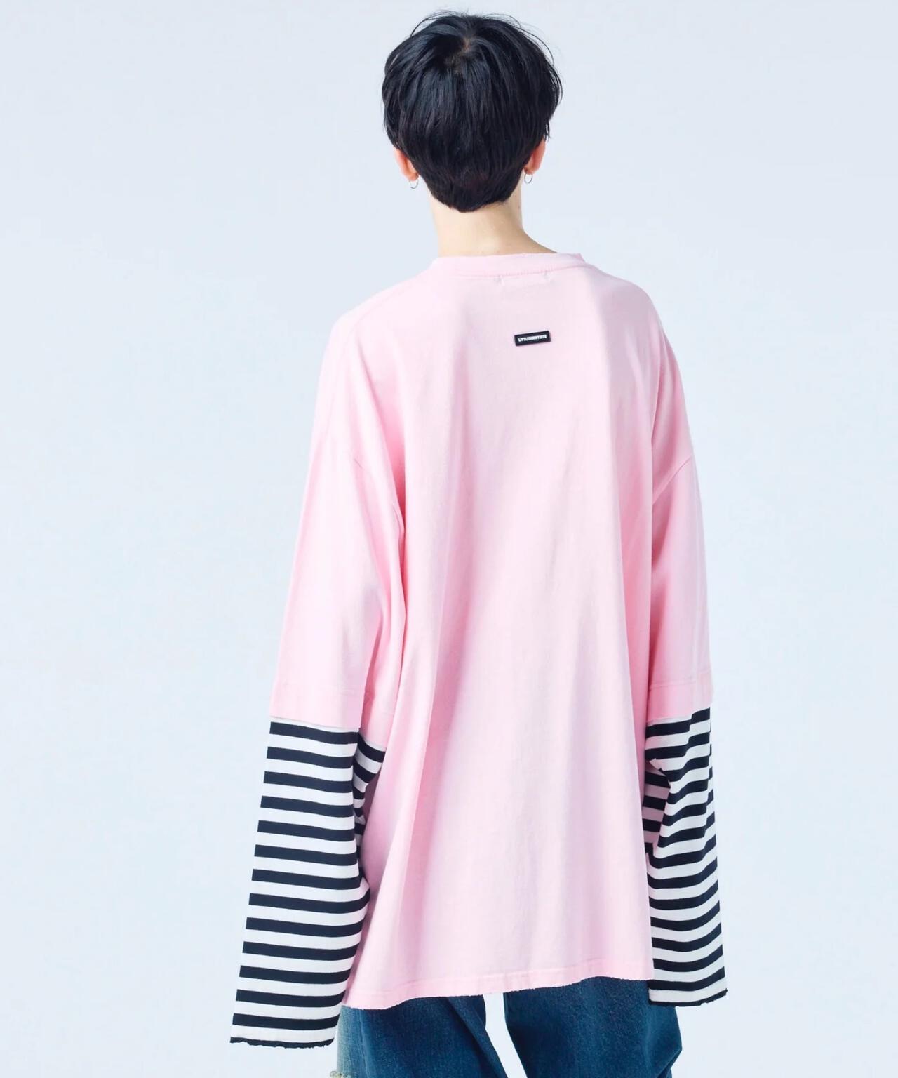 littlesunnybite/×stranger things graphic fake layered long tee