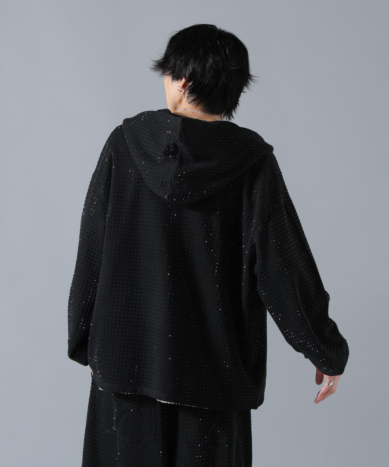 DankeSchon/ダンケシェーン/LINE STONE ZIP HOODIE