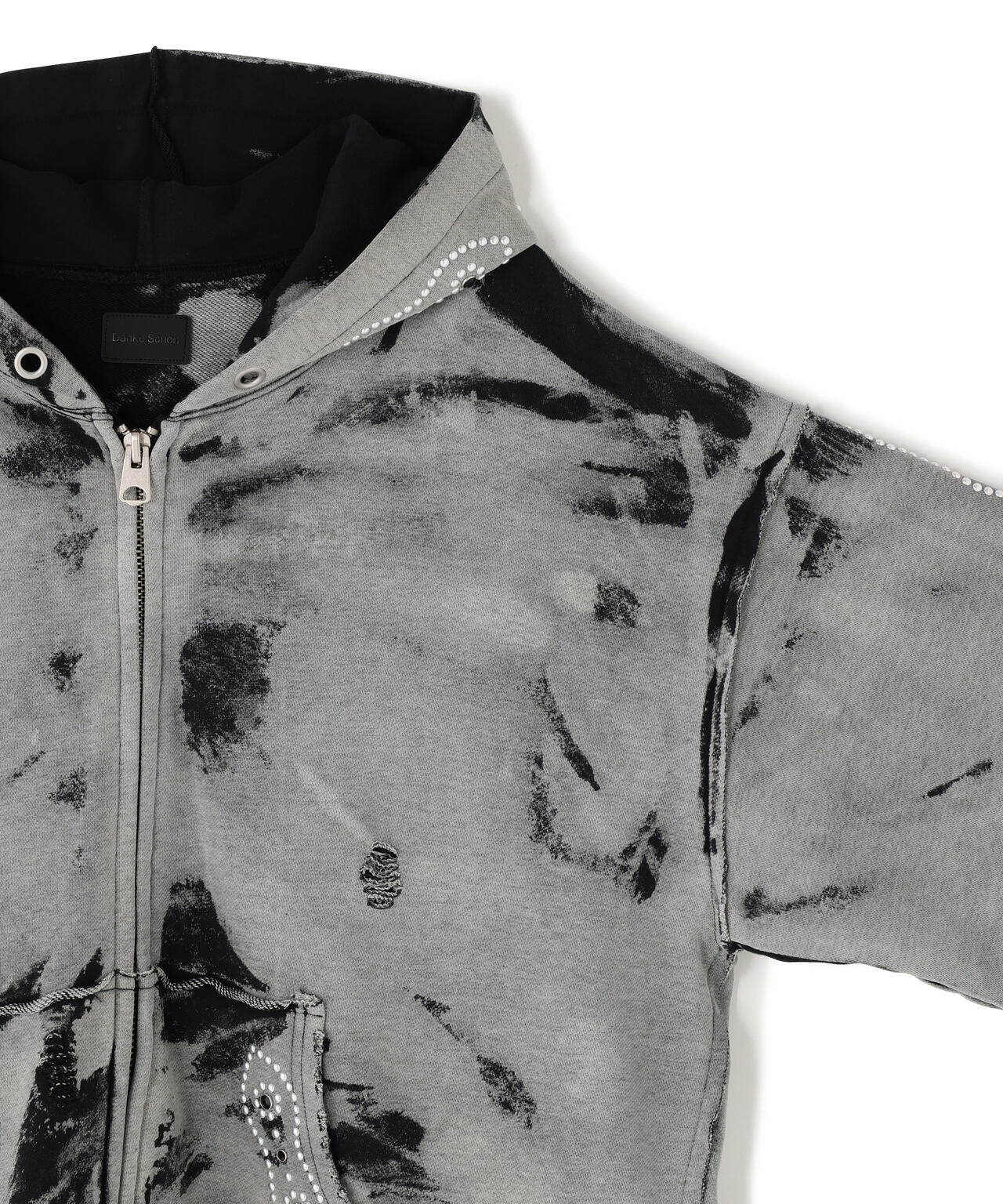 DankeSchon/ダンケシェーン/STUDS SWEAT ZIP HOODIE
