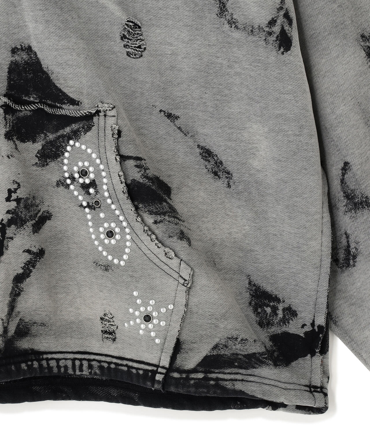 DankeSchon/ダンケシェーン/STUDS SWEAT ZIP HOODIE