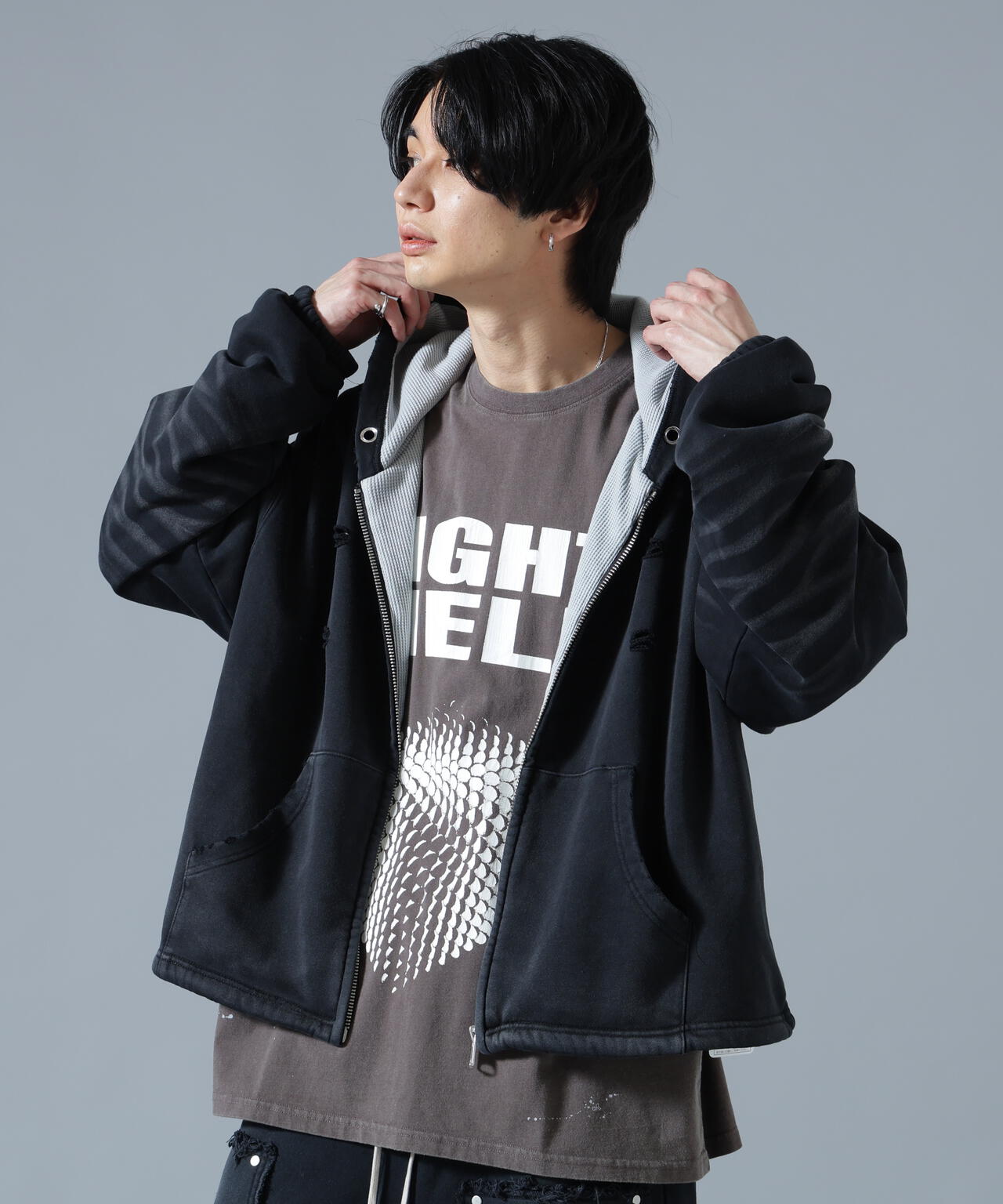 DankeSchon/ダンケシェーン/SULFUR SWEAT THERMAL ZIP HOODIE
