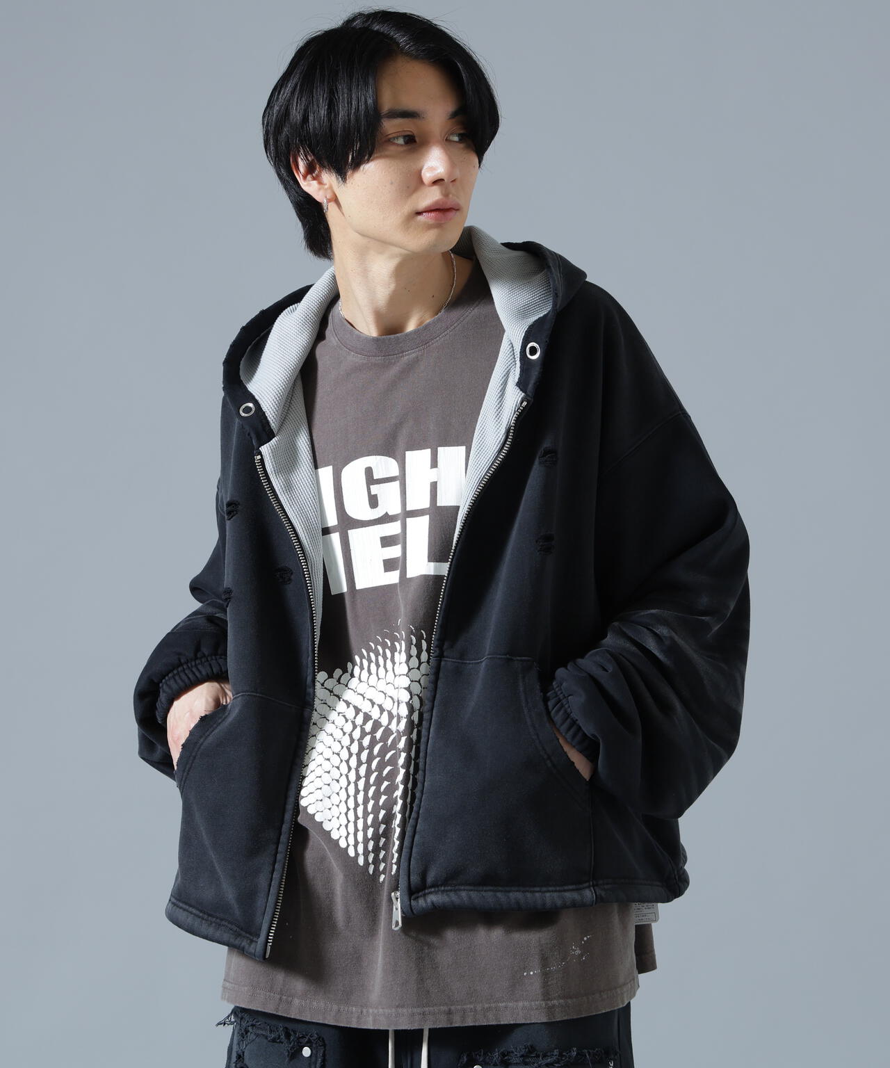 DankeSchon/ダンケシェーン/SULFUR SWEAT THERMAL ZIP HOODIE