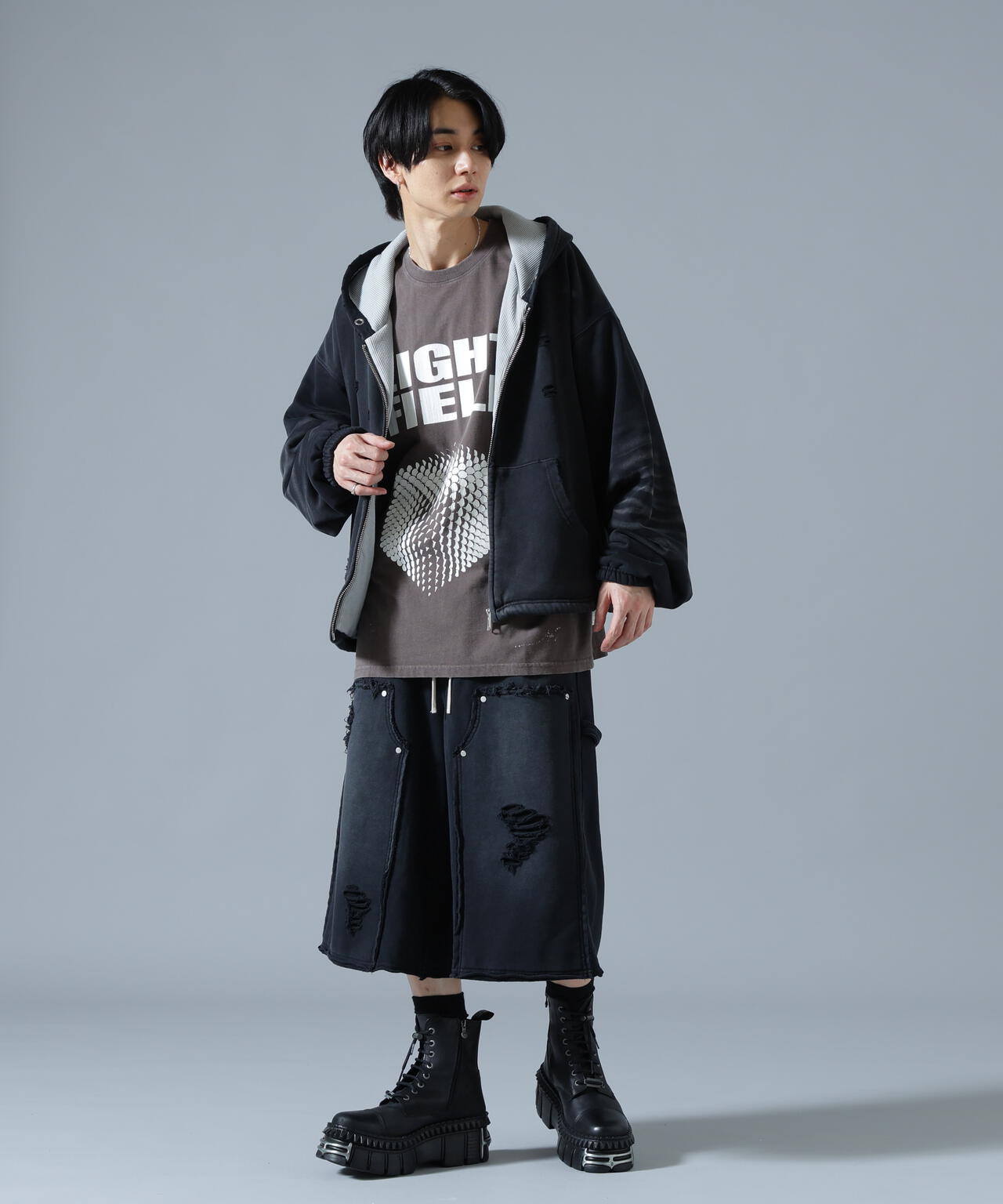DankeSchon/ダンケシェーン/SULFUR SWEAT THERMAL ZIP HOODIE