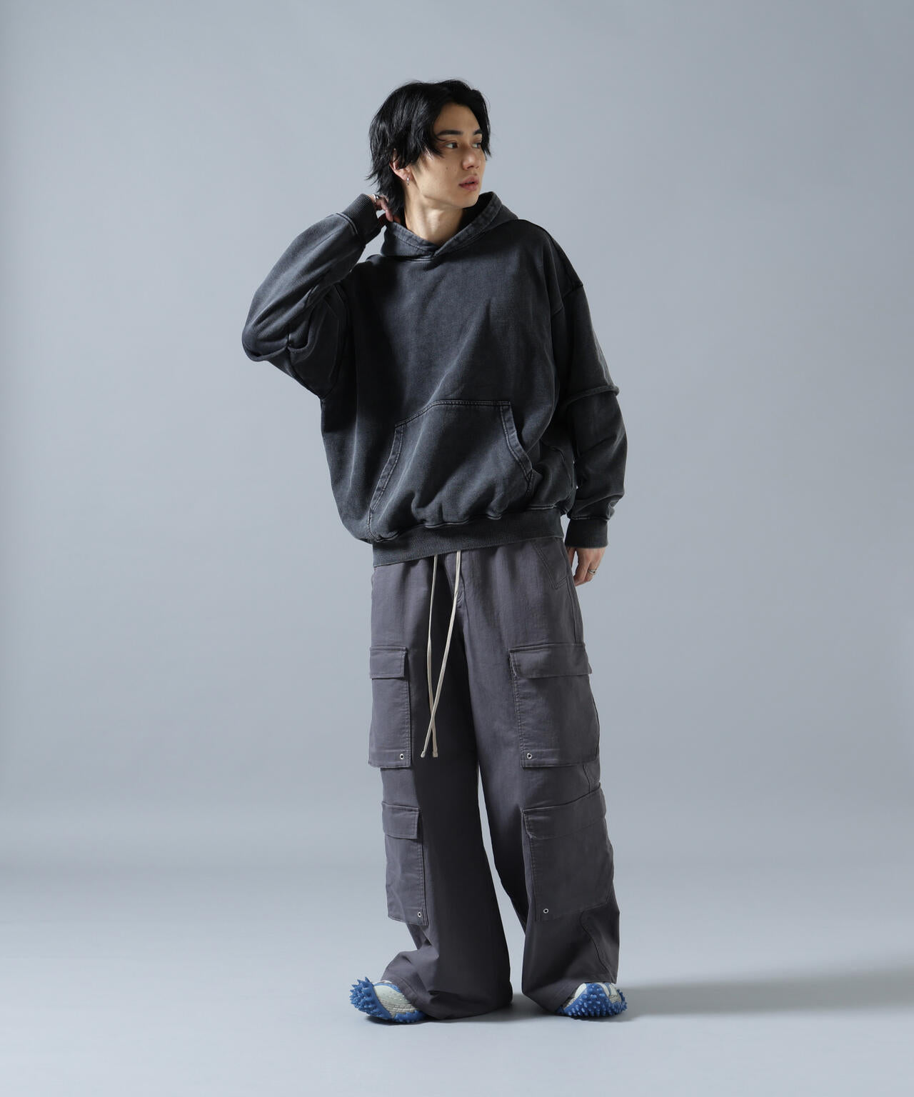 【WEB&DEPOT限定】DankeSchon/ダンケシェーン/LAYYERED HOODIE