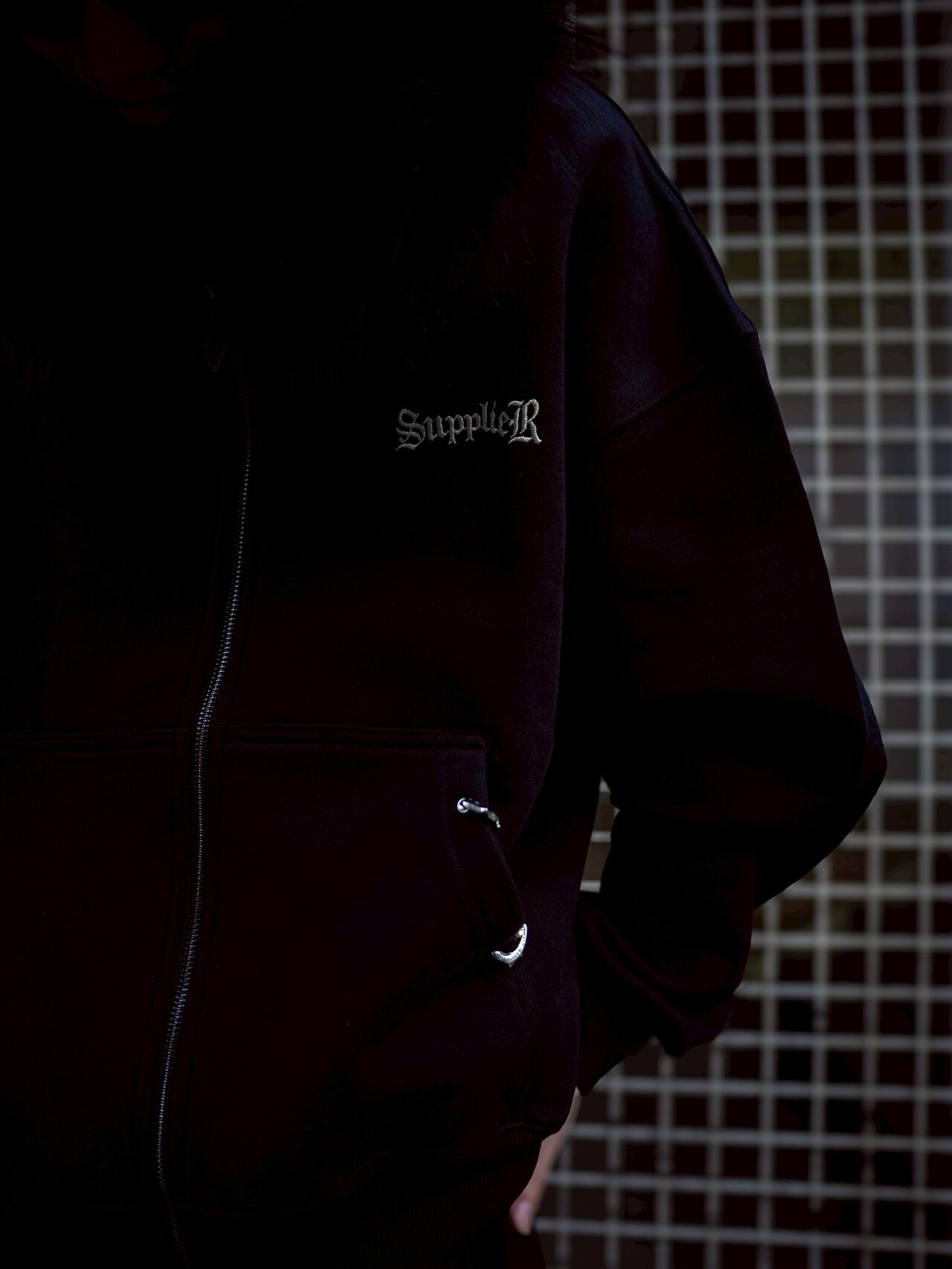 SUPPLIER/サプライヤー/【LHP EXCLUSIVE】FAUX FUR CROPPED CROSS ZIP HOODIE