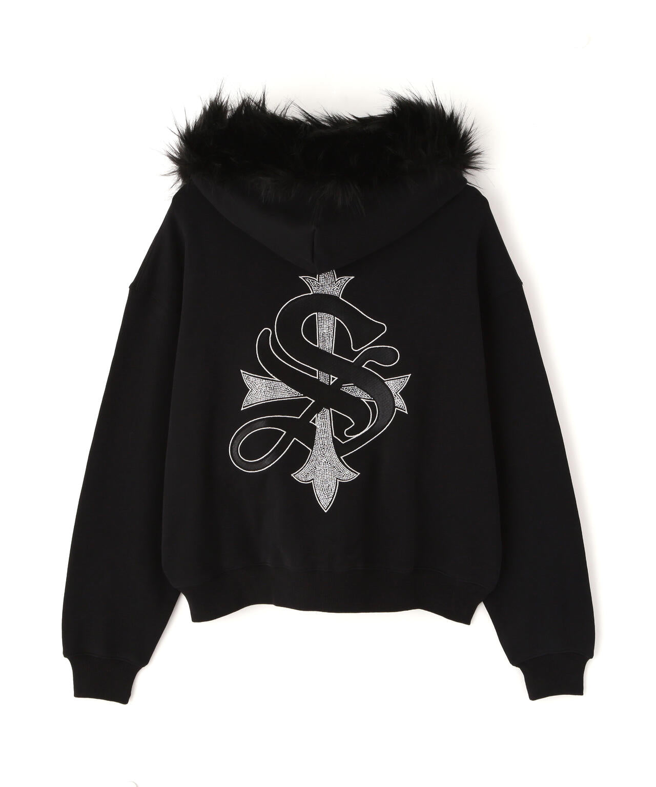 SUPPLIER/サプライヤー/【LHP EXCLUSIVE】FAUX FUR CROPPED CROSS ZIP HOODIE