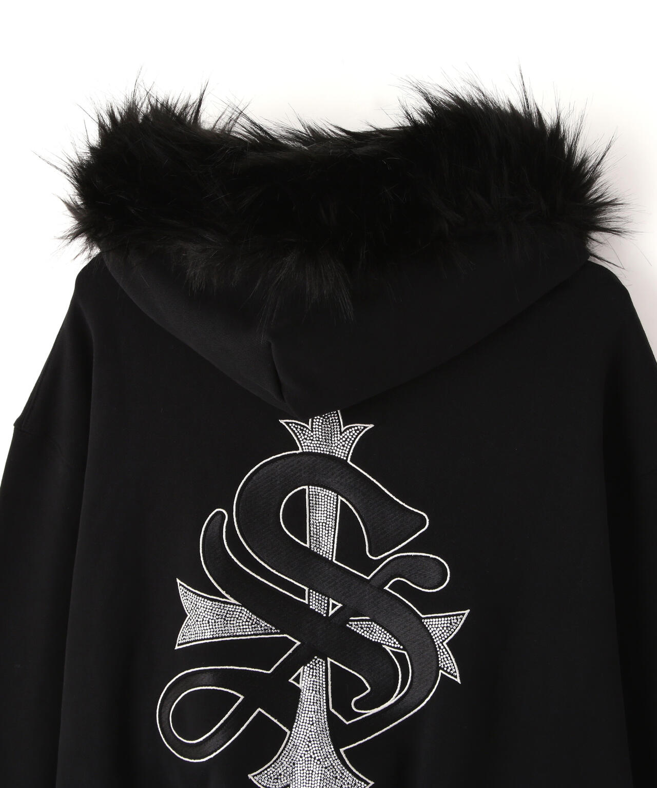 SUPPLIER/サプライヤー/【LHP EXCLUSIVE】FAUX FUR CROPPED CROSS ZIP HOODIE