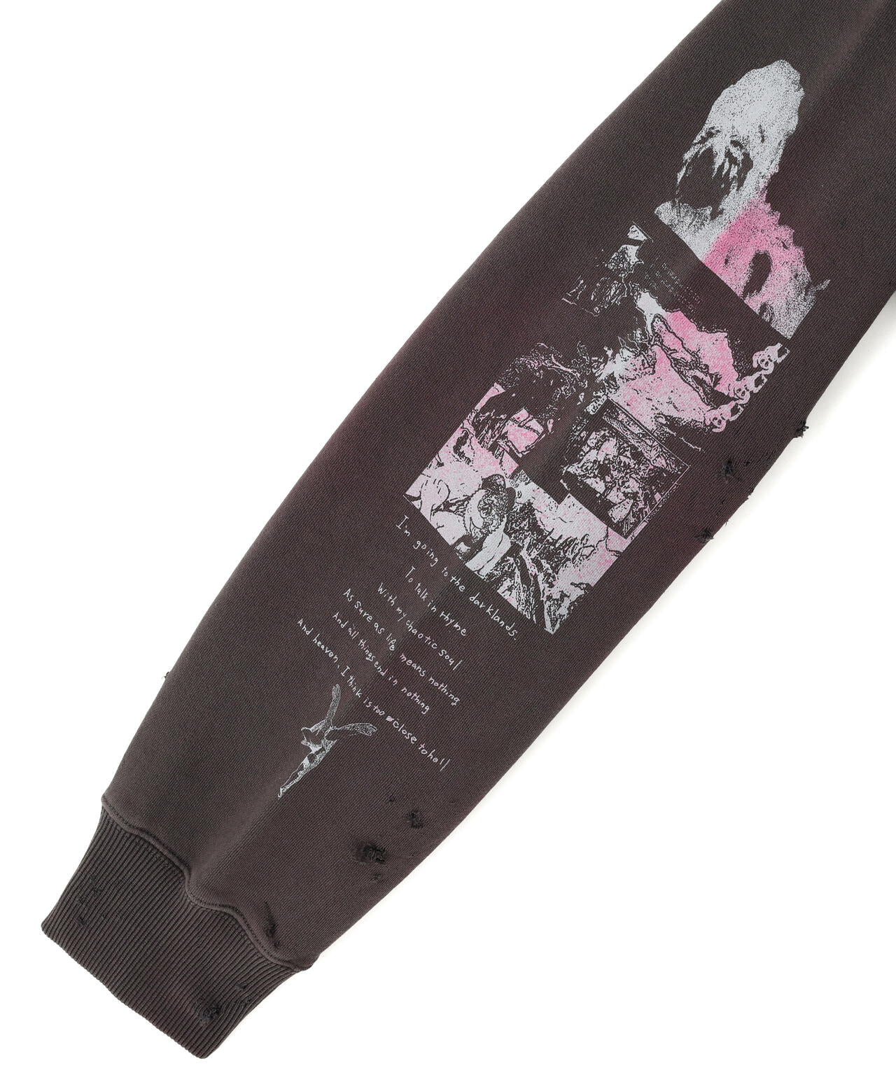 emary/エメリー/Damaged Psycho candy hoodie