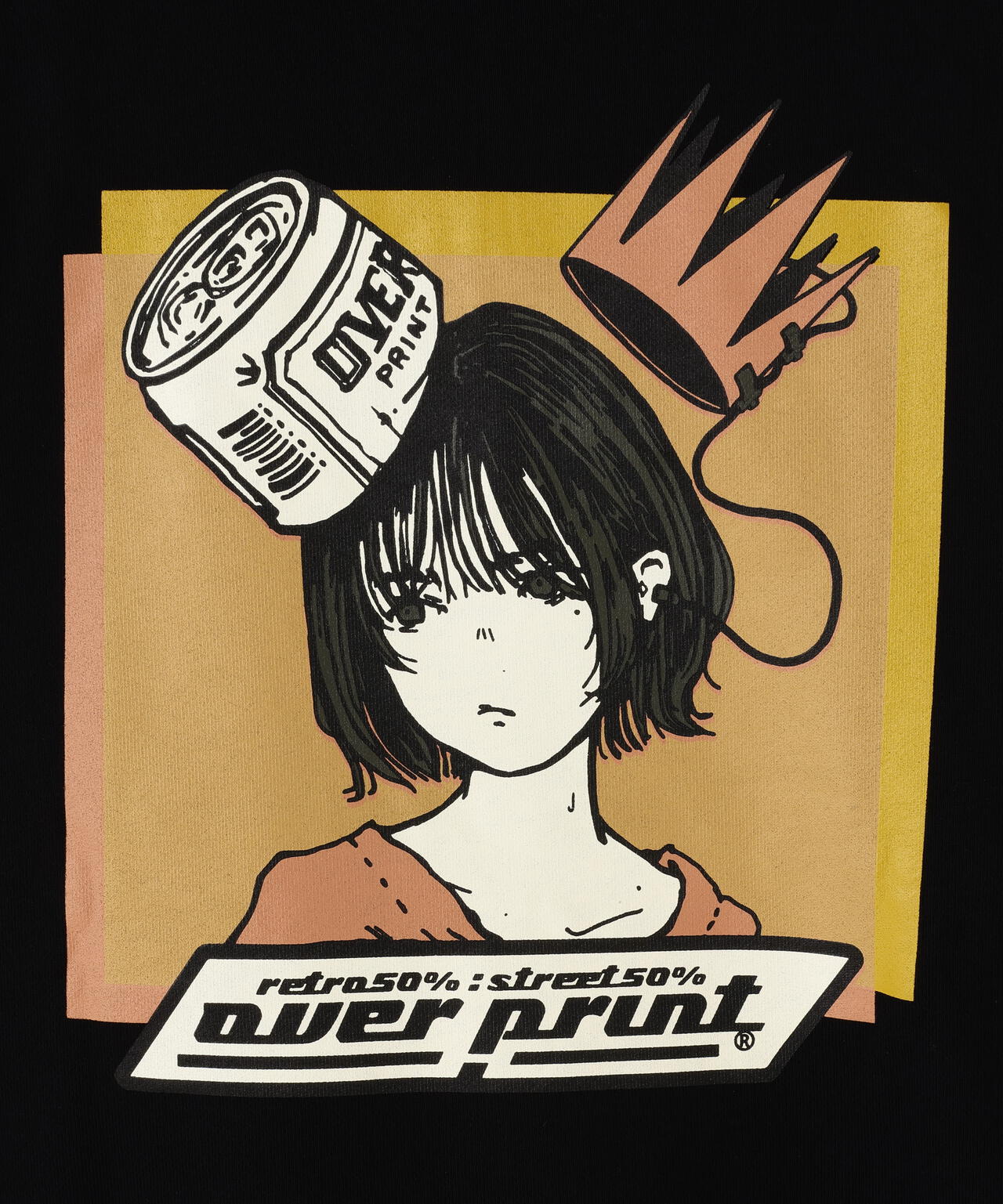 overprint/オーバープリント/MIX COLORS HOODIE