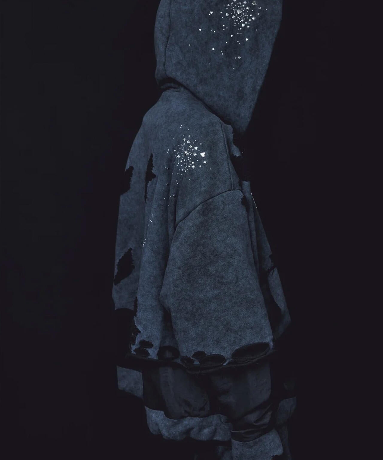 neith./ネイス/Meteor Crush Hoodie(Black)