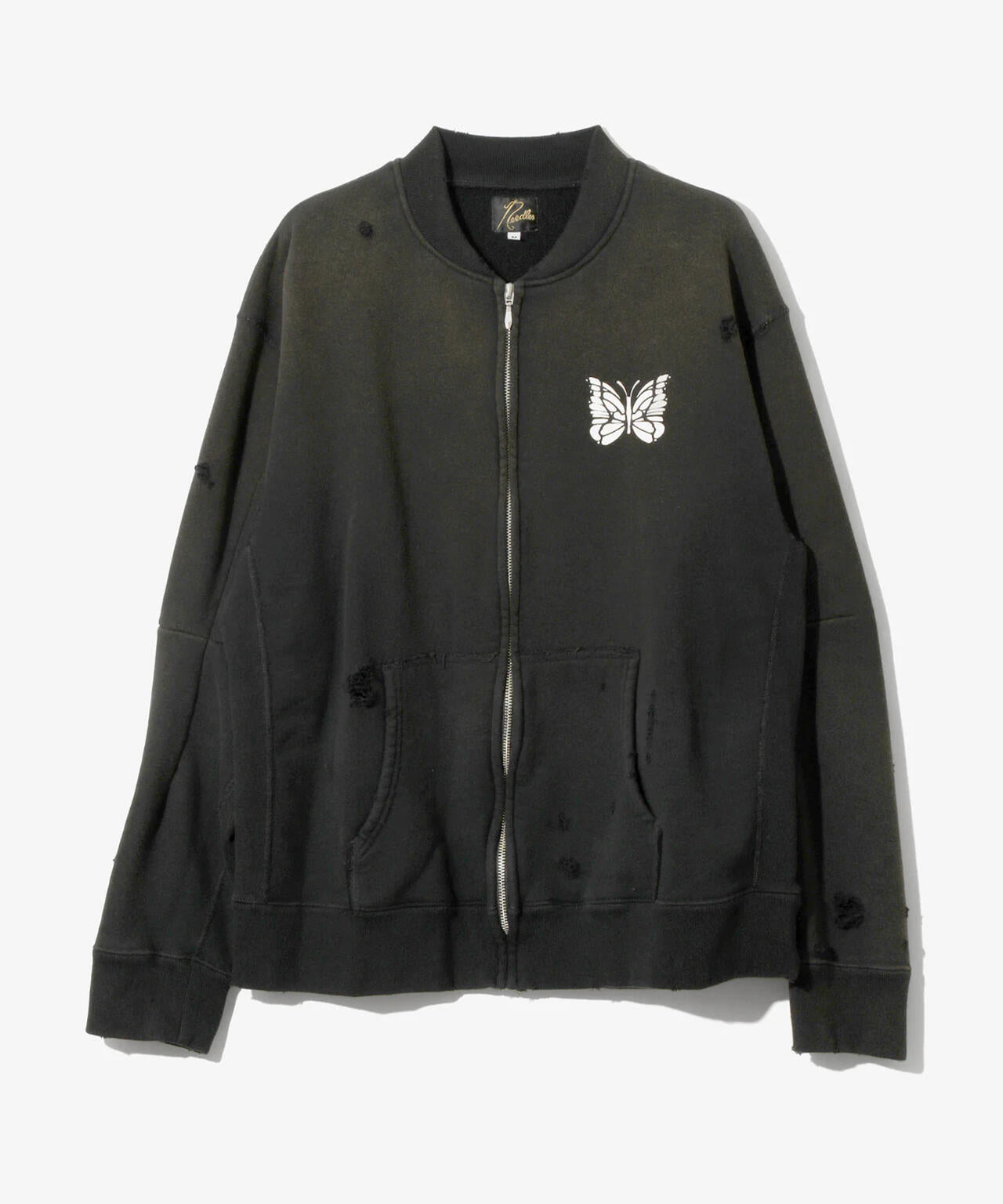 NEEDLES/ニードルズ/DECONSTRUCTED ZIPPED SWEAT