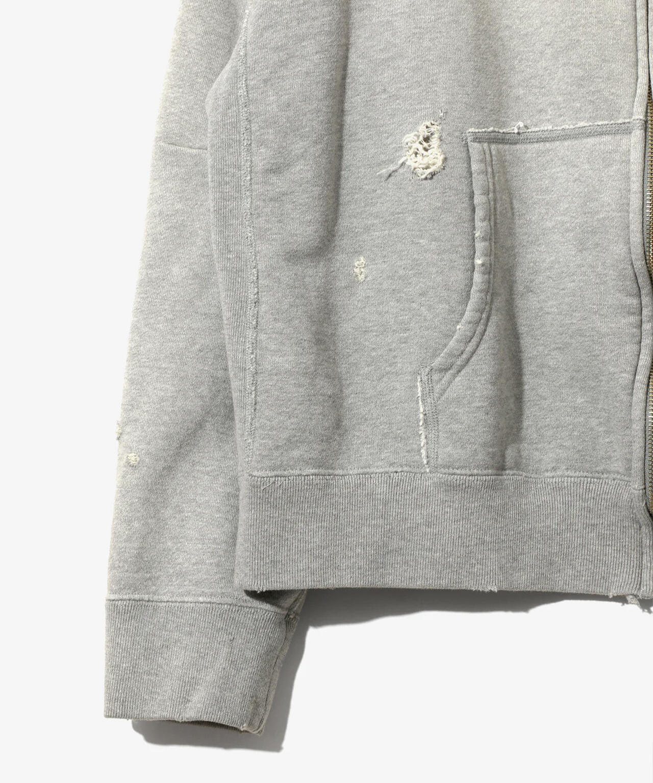 NEEDLES/ニードルズ/DECONSTRUCTED ZIPPED SWEAT