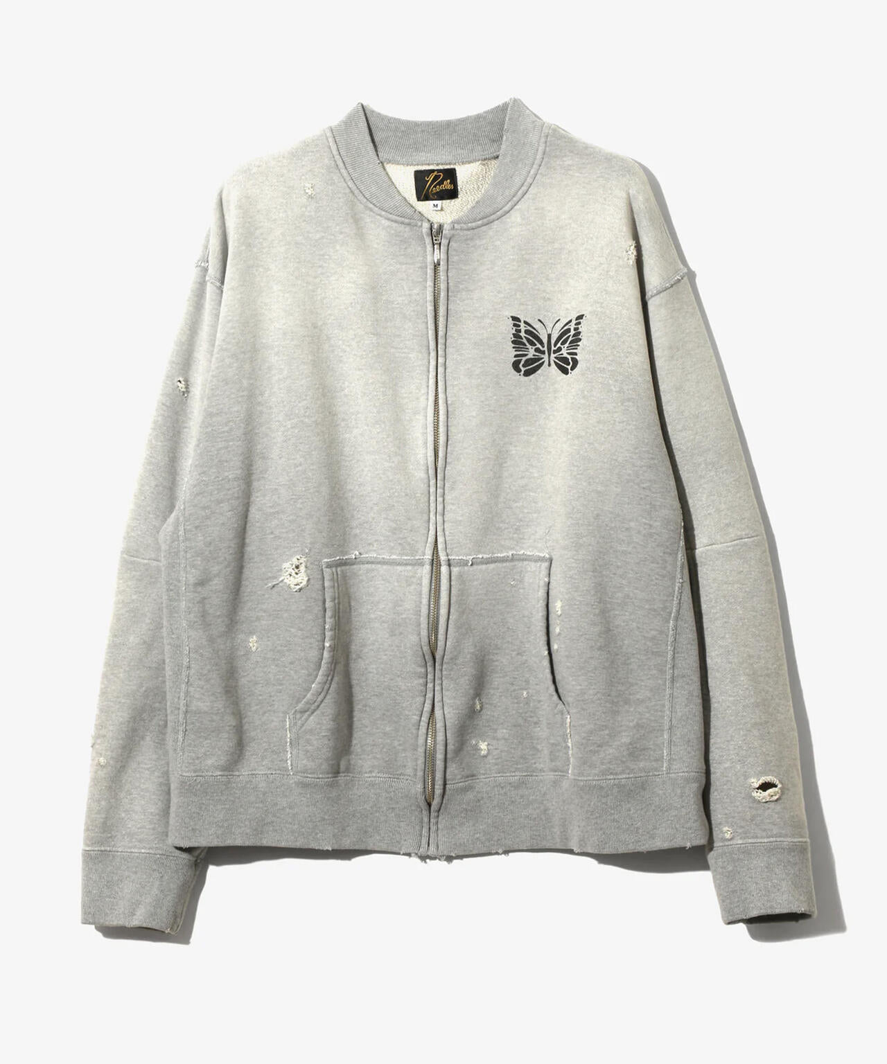 NEEDLES/ニードルズ/DECONSTRUCTED ZIPPED SWEAT