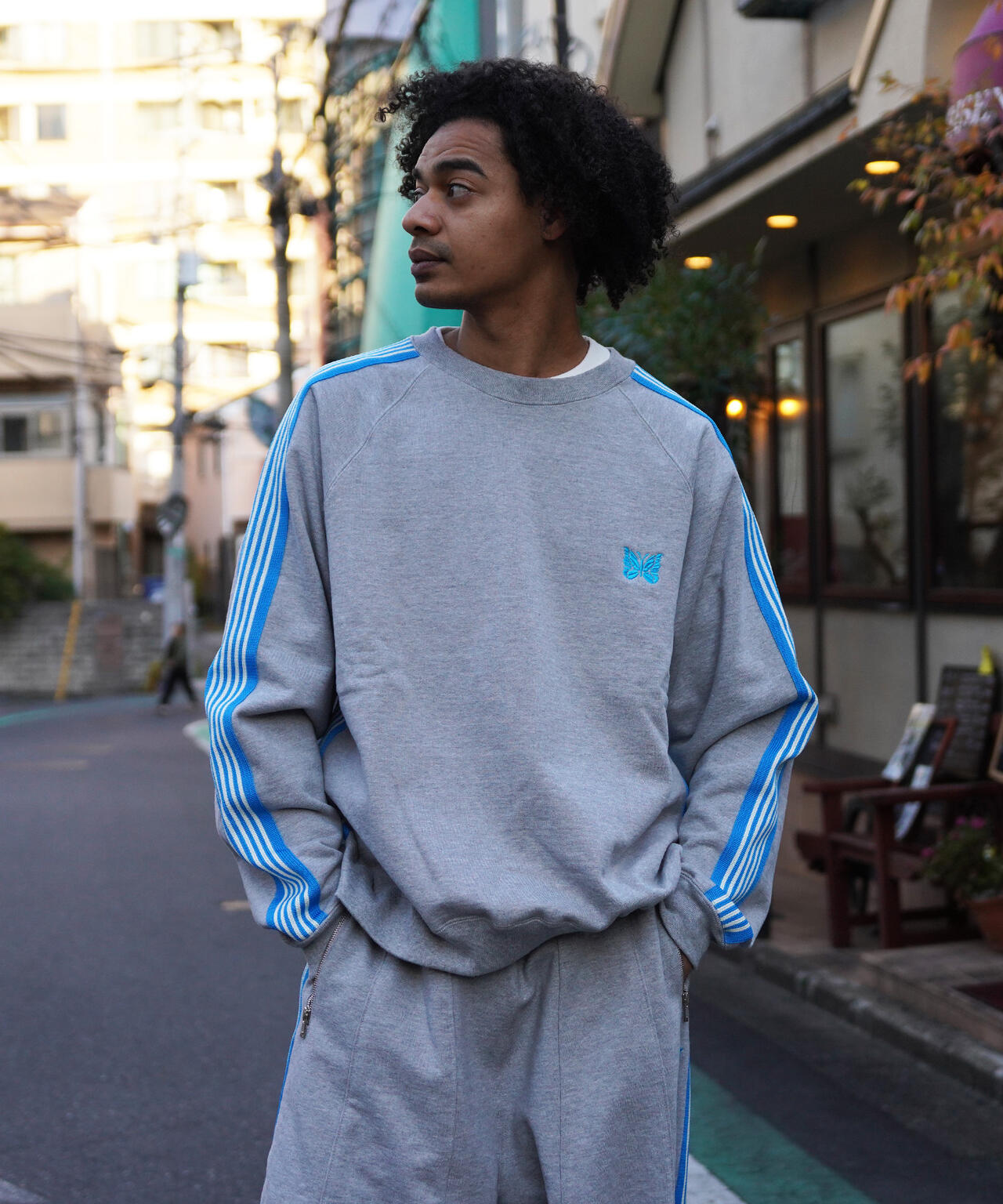 NEEDLES/ニードルズ/【LHP EXCLUSIVE】TRACK CREW NECK - COTTON JERSEY