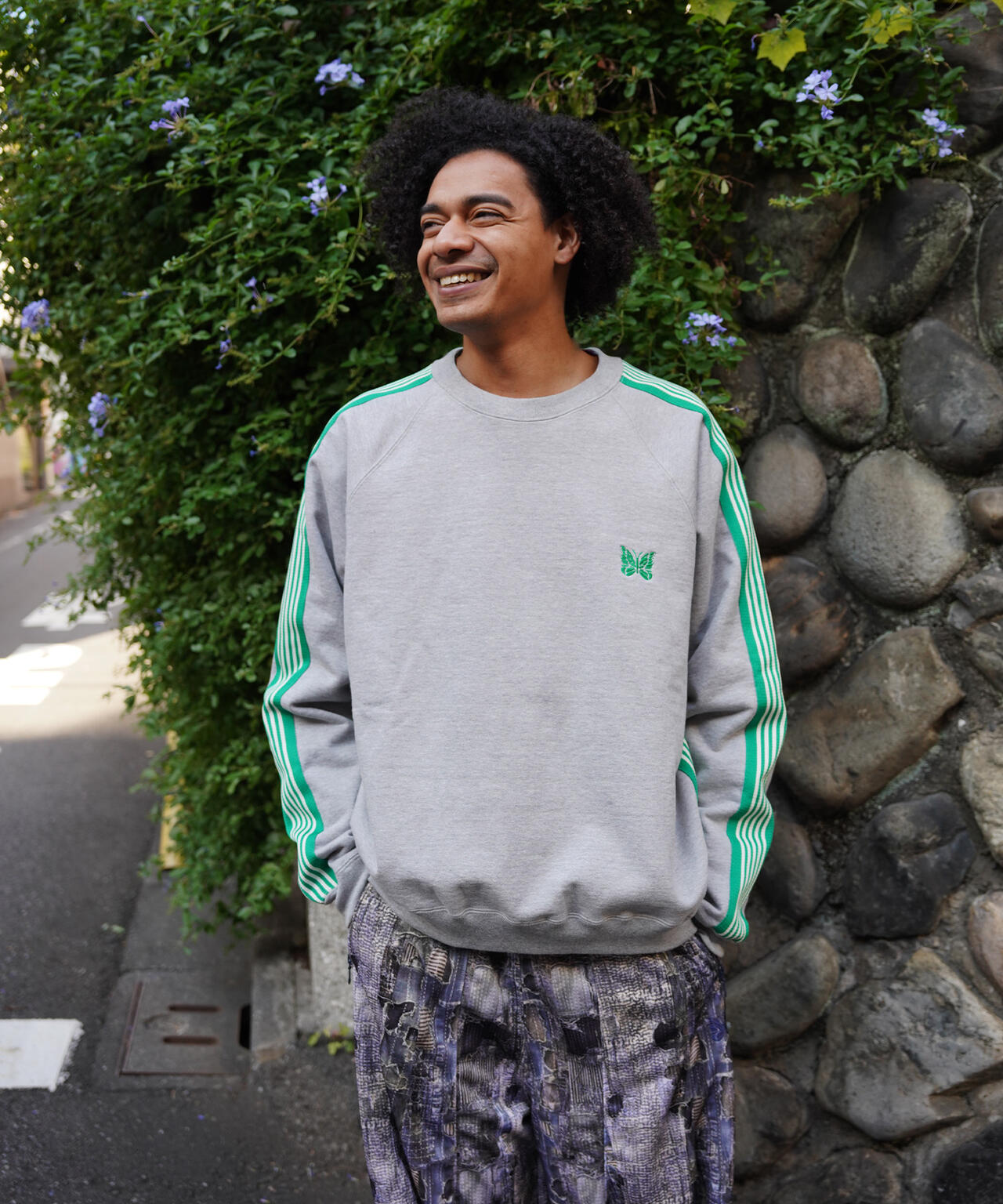 NEEDLES/ニードルズ/【LHP EXCLUSIVE】TRACK CREW NECK - COTTON JERSEY
