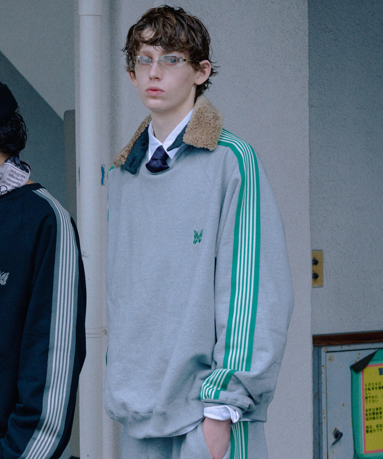 NEEDLES/ニードルズ/【LHP EXCLUSIVE】TRACK CREW NECK - COTTON JERSEY