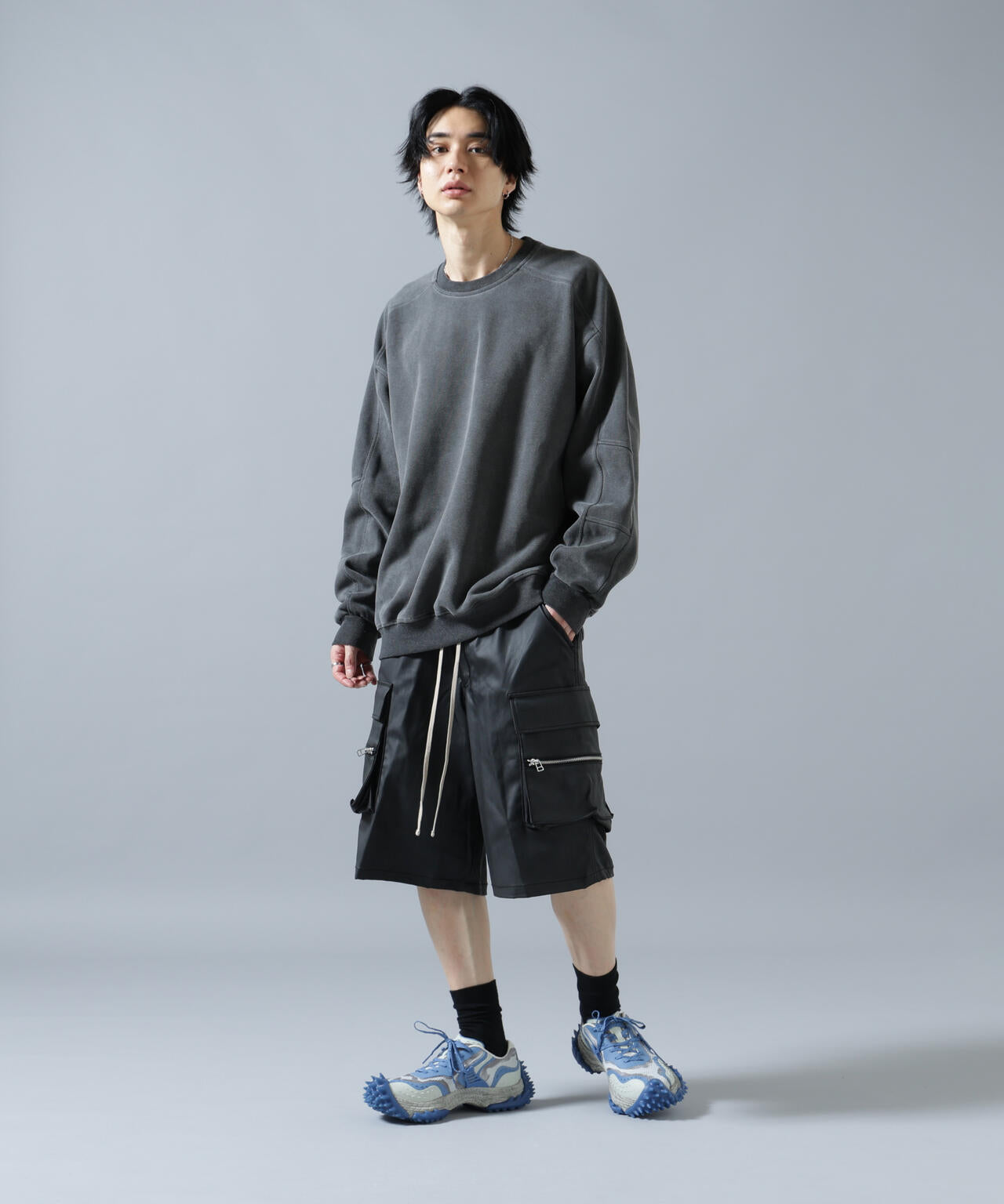 【WEB&DEPOT限定】DankeSchon/ダンケシェーン/CHEMICAL CREWNECK