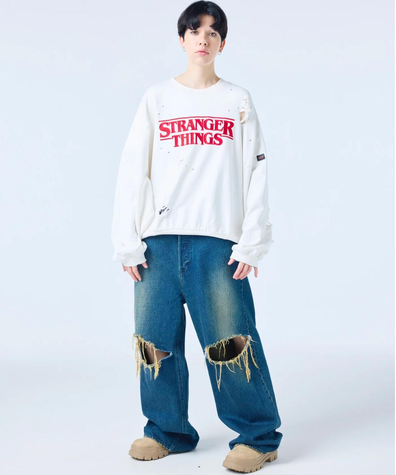 littlesunnybite/stranger things x little sunny bite logo sweat