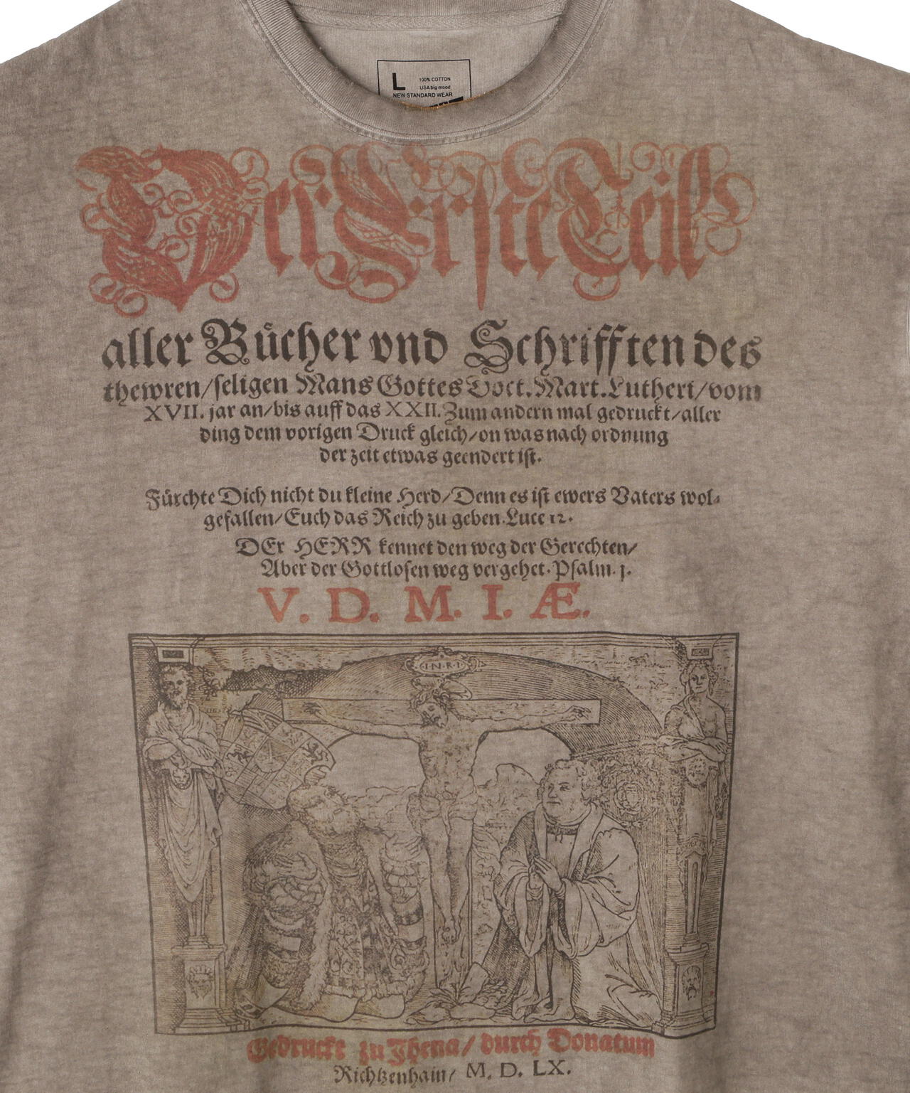 DankeSchon/ダンケシェーン/SPRAY BURN S/S TEE BIBLE