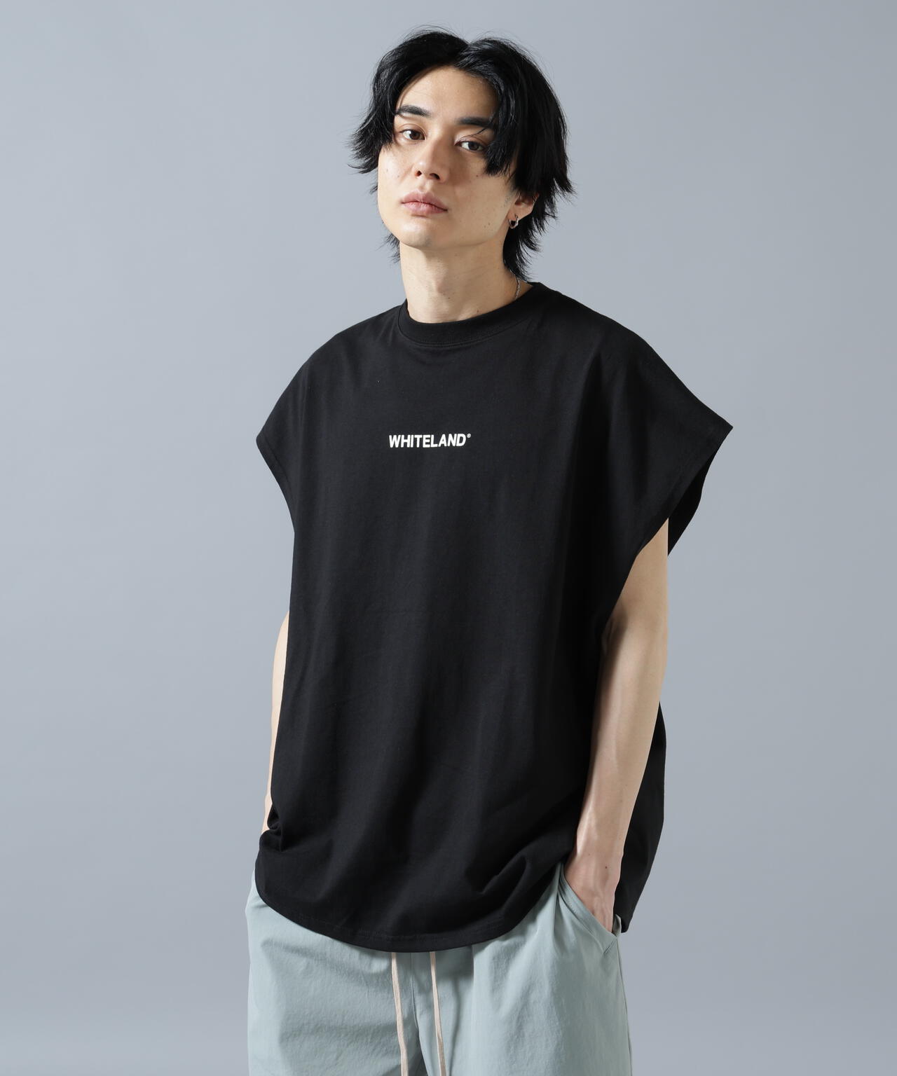 【WEB&DEPOT限定】WHITELAND/ホワイトランド/LOGO NOSLEEVES
